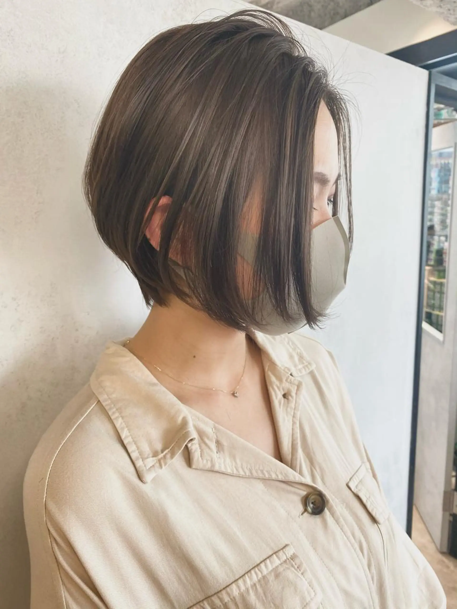 ショート 千畑/マンツーマン/ 艶髪と透け感のヘアスタイル