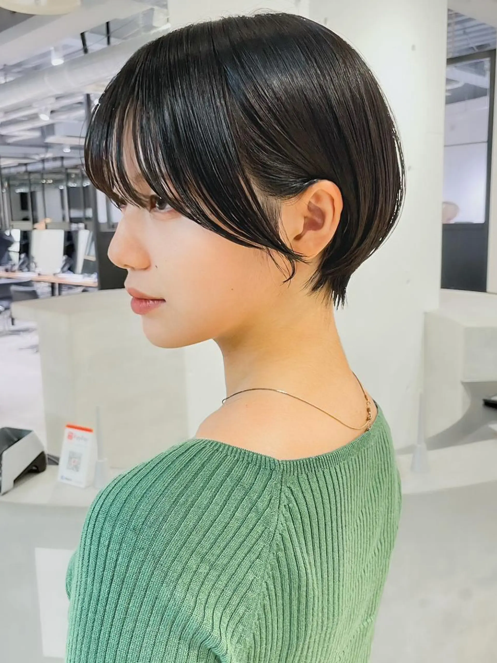 ショート カラー くびれヘア ショートヘア ITbyALBUM 下北沢店のヘアスタイル