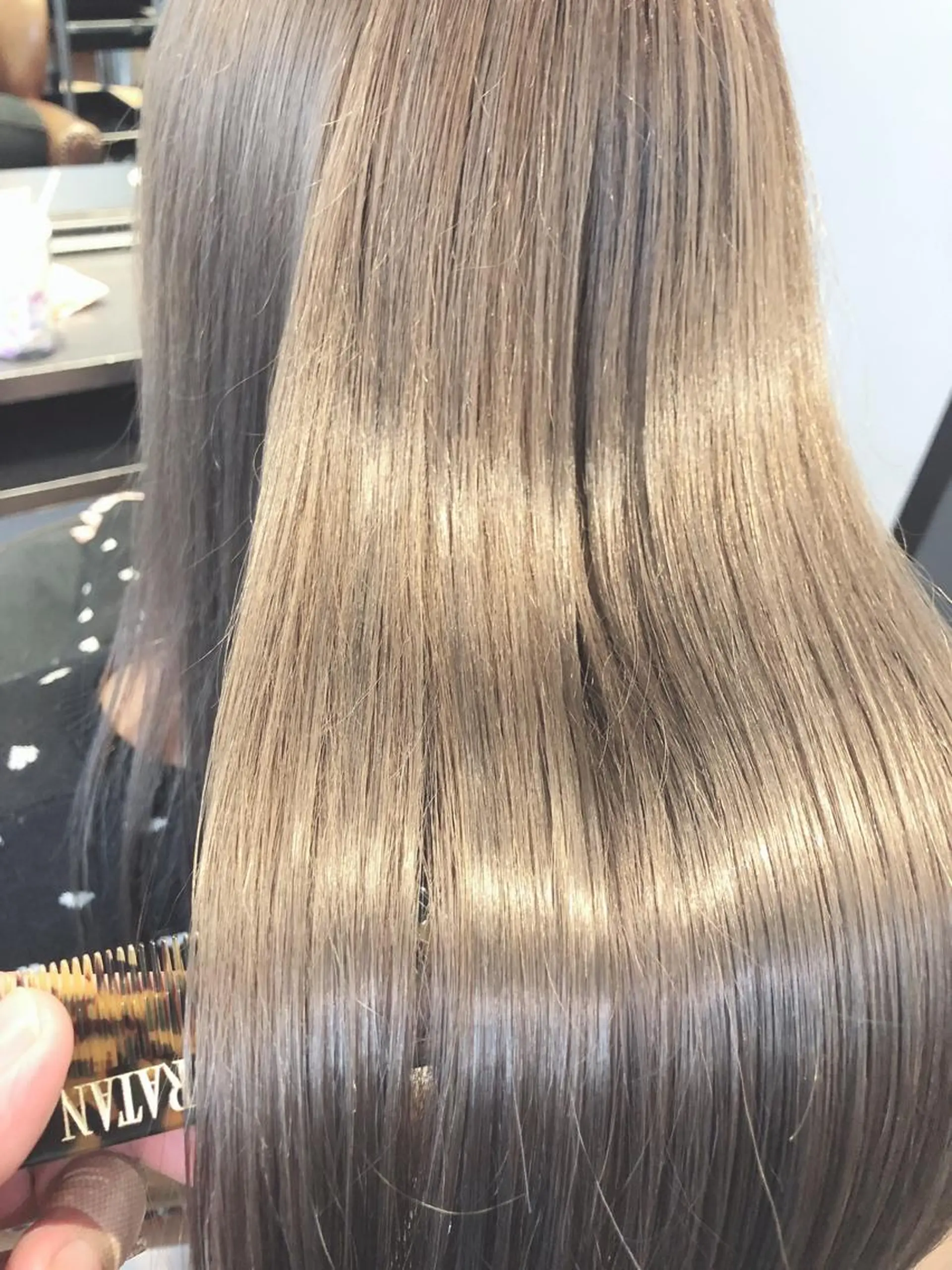 ロング カラー トリートメント カット 縮毛矯正 トリートメント mizuki 韓国 ヘア/髪質改善のヘアスタイル