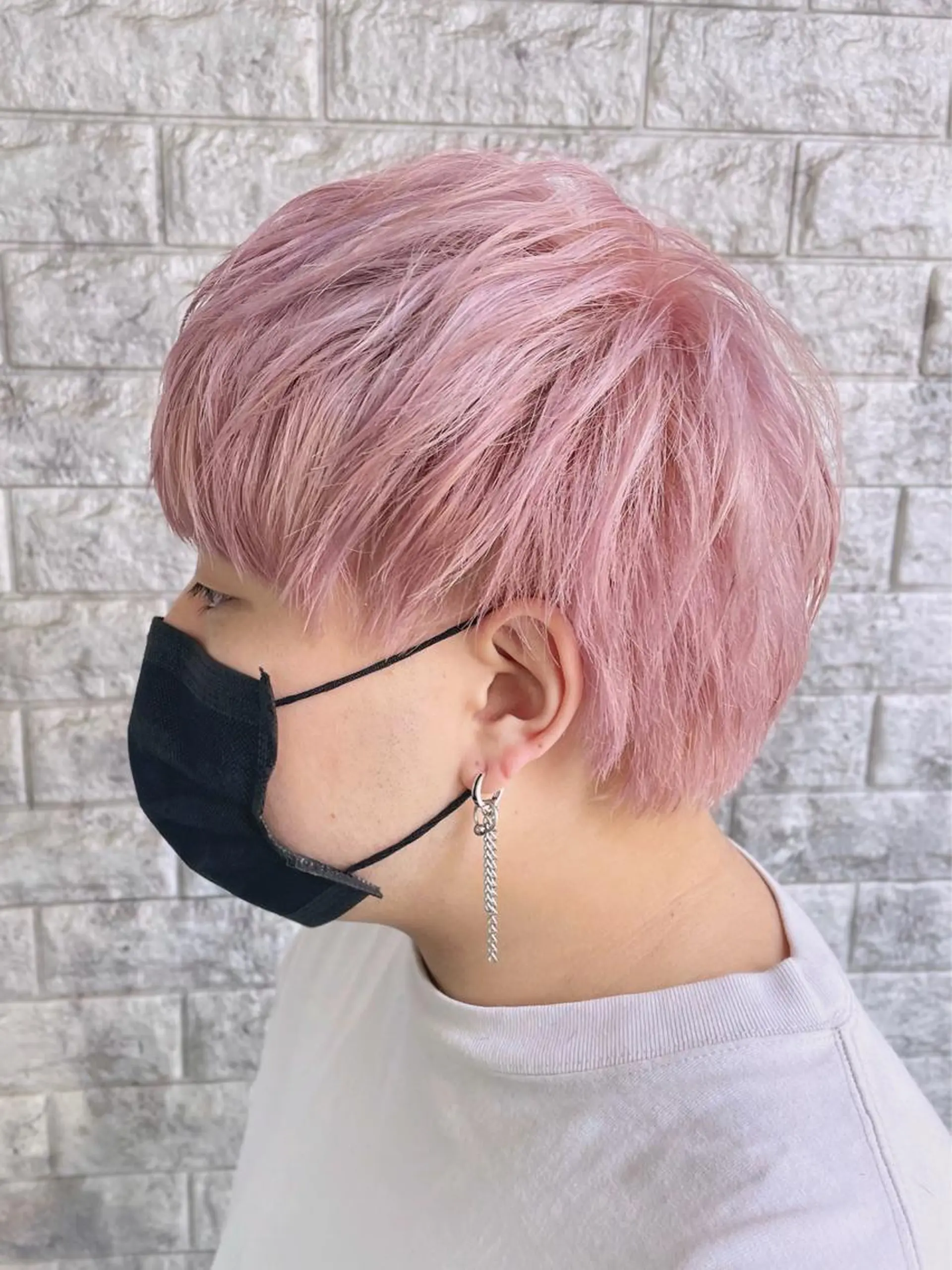 ミディアム カラー メンズ EMANON新宿南口所属・🦄中性ウルフ ☁️Shiori🦄のヘアスタイル