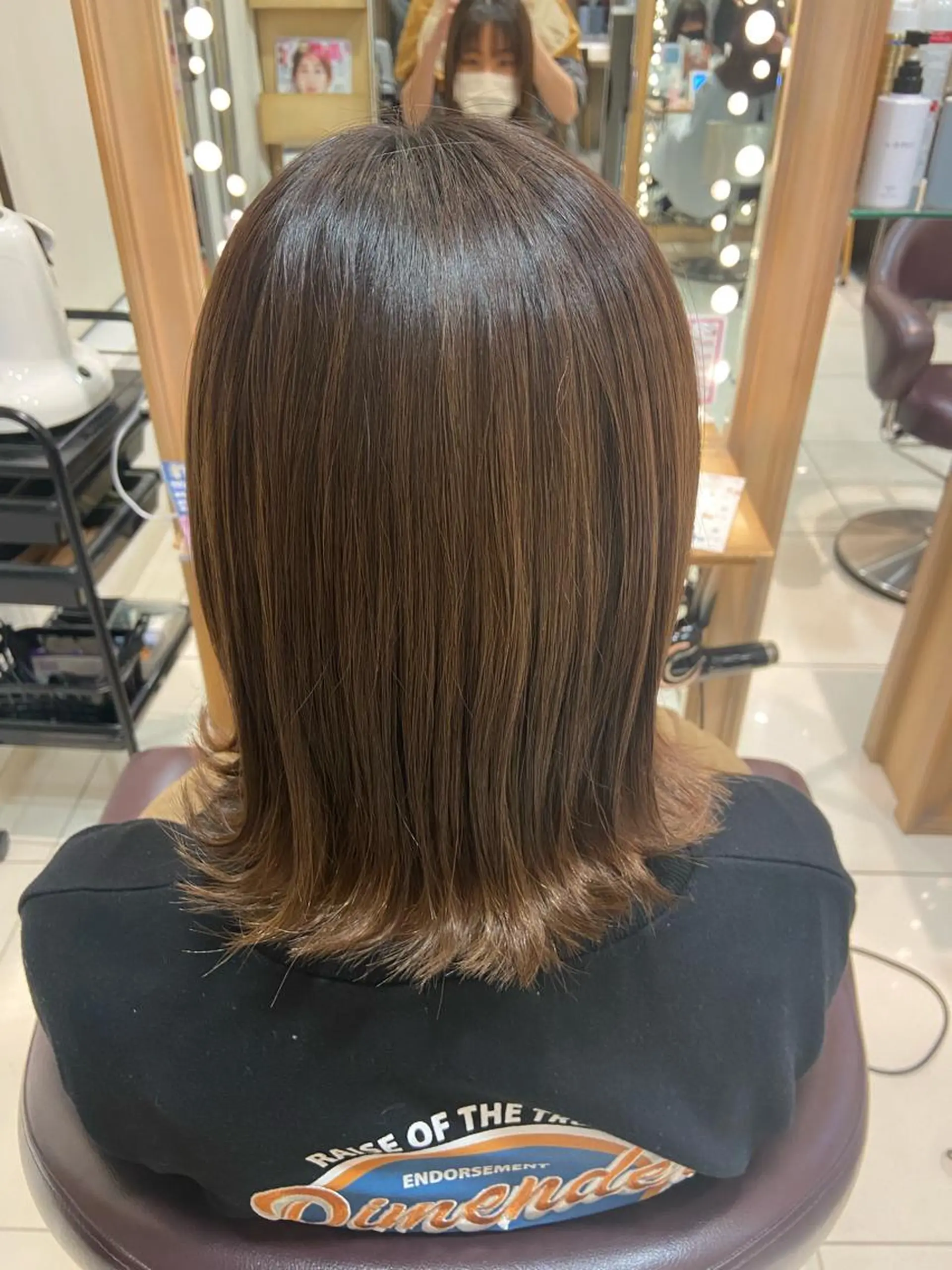 ミディアム カット ヘアカラー なつな/ 透明感カラーのヘアスタイル