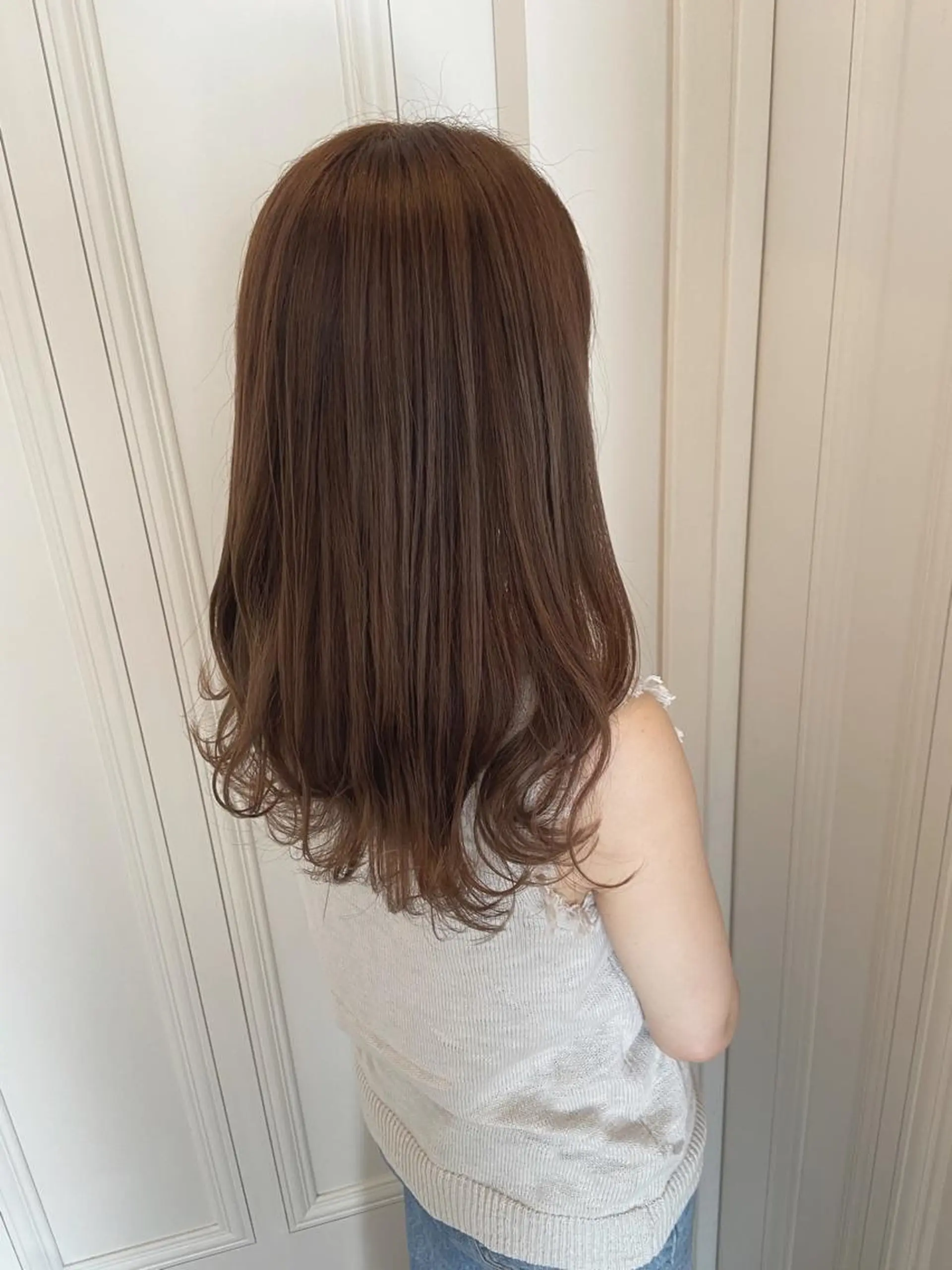 セミロング 髪質改善 カット トリートメント 峯 志帆のヘアスタイル