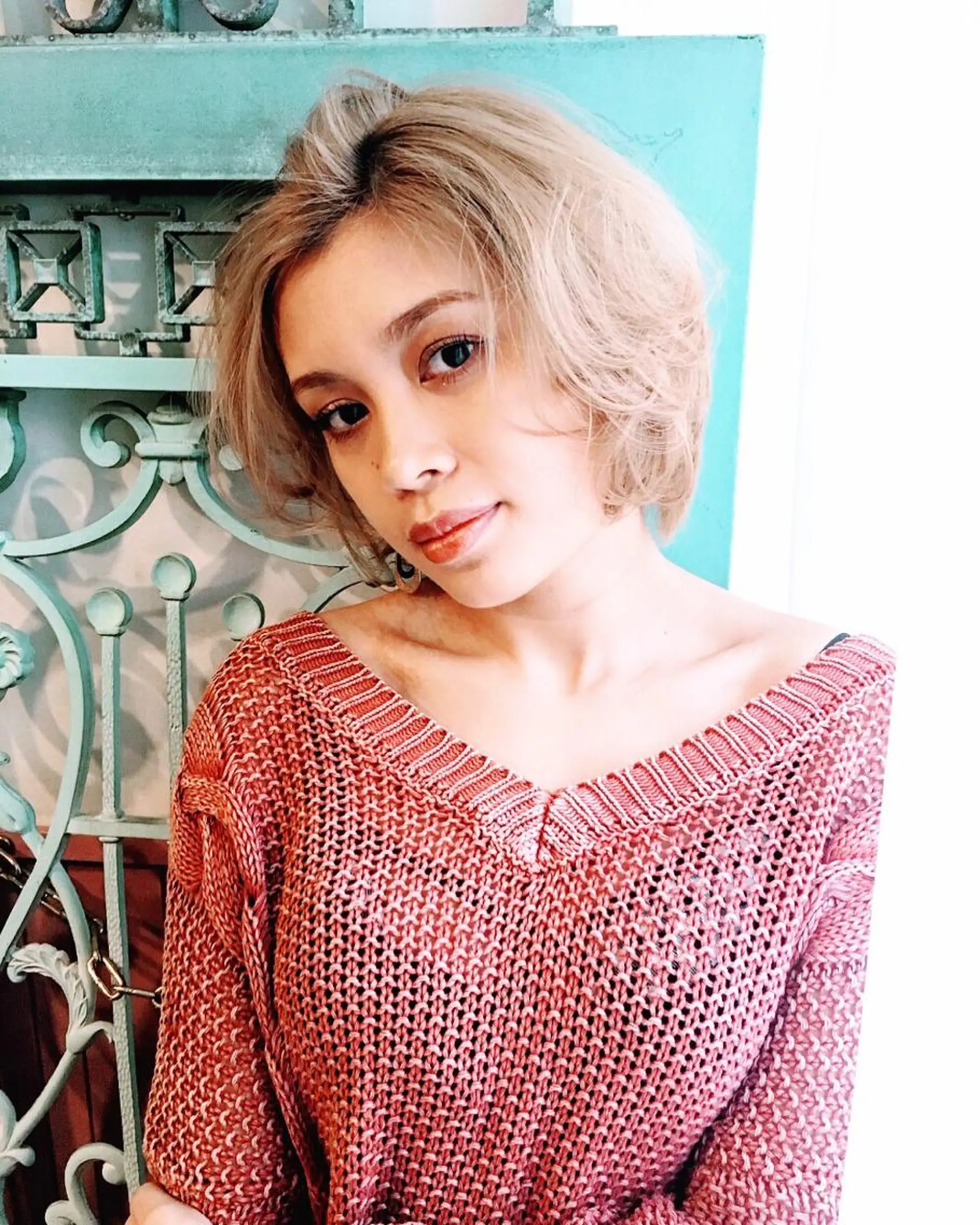 ショート カラー パーマ ヘアアレンジ 表参道Lise おおいしおりのヘアスタイル