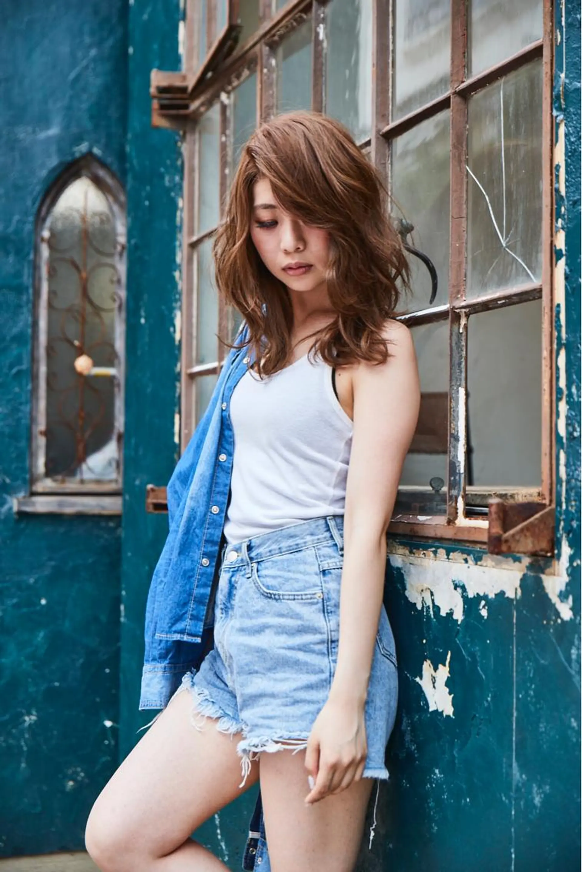 セミロング 松本 明日可のヘアスタイル