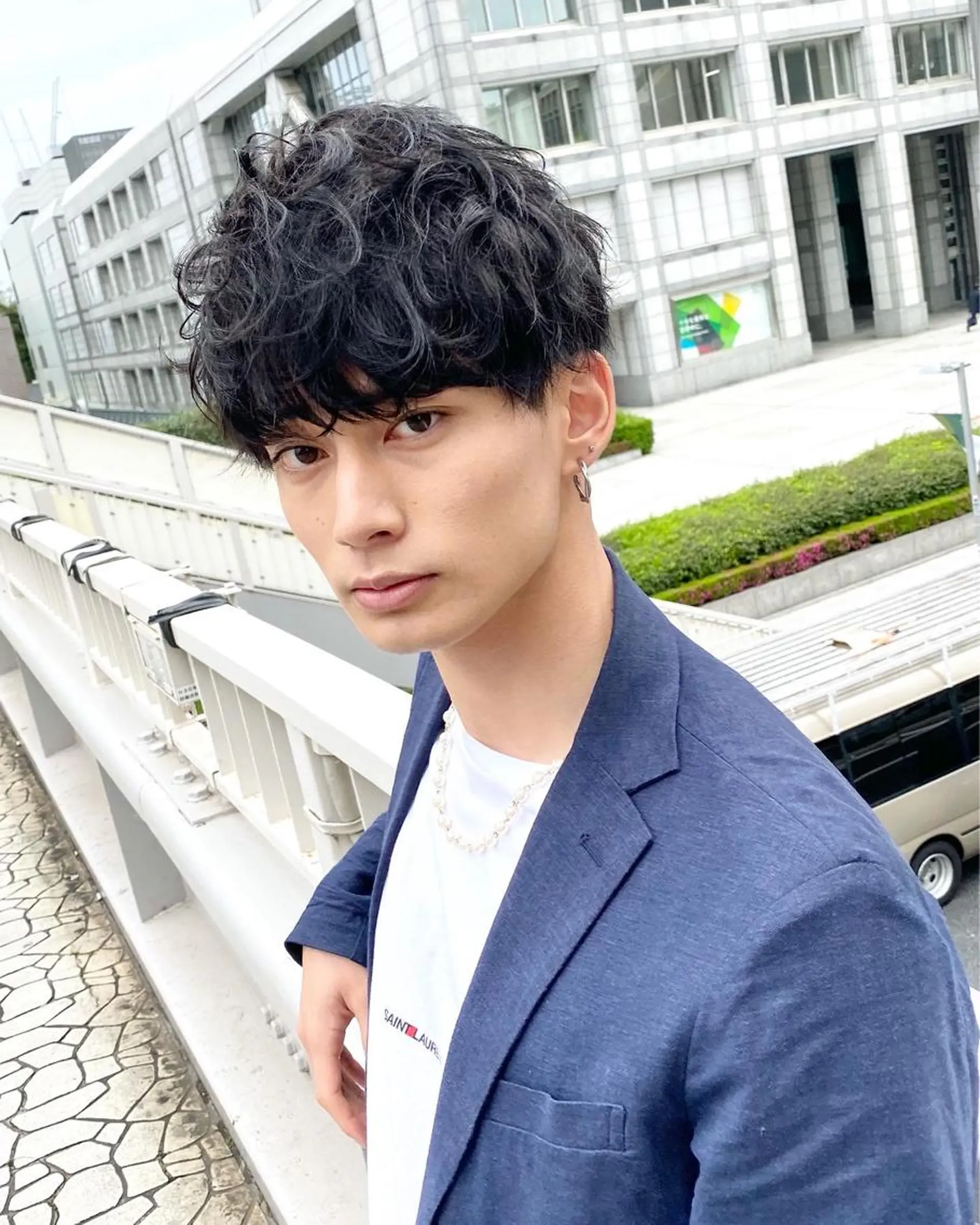パーマ メンズ カット パーマ トリートメント ヘアセット Loy所属・メンズヘアの達人 パーマ 縮毛矯正🔷のヘアスタイル