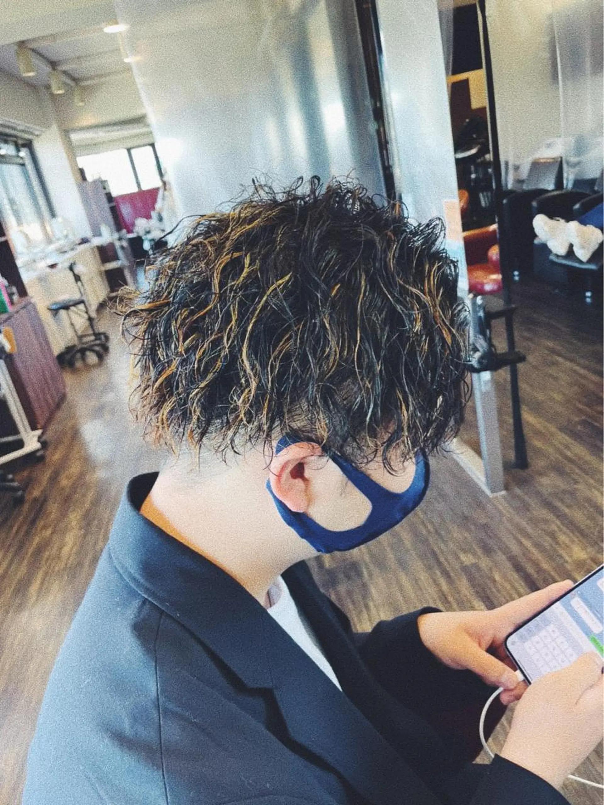 カラー パーマ メンズ カット ヘアカラー メンズスタイル /メンズパーマ/須藤のヘアスタイル