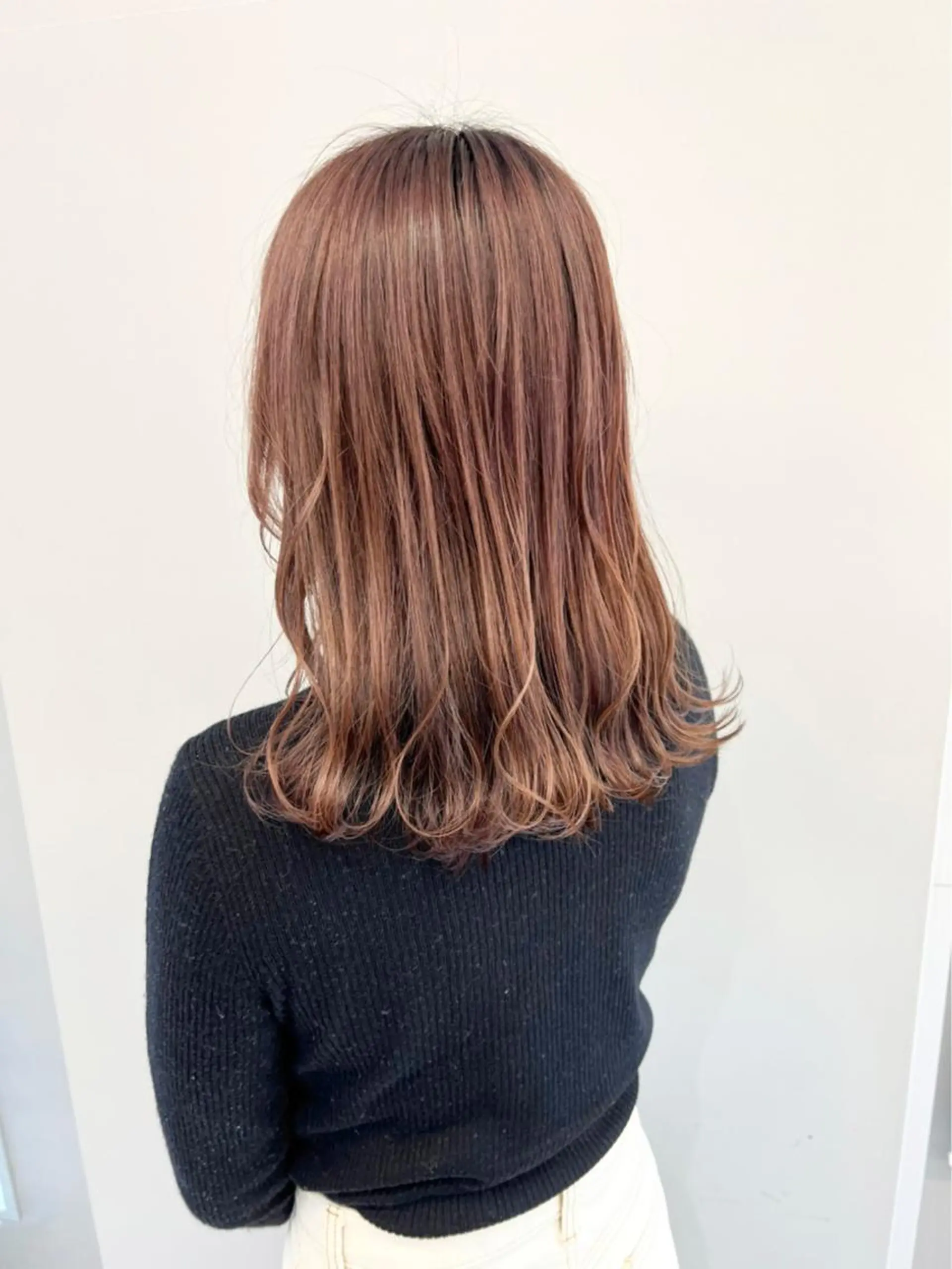 セミロング カラー ヘアアレンジ ブラウンカラー Hair & Beauty the B 岡崎店所属・山口 安美のヘアスタイル