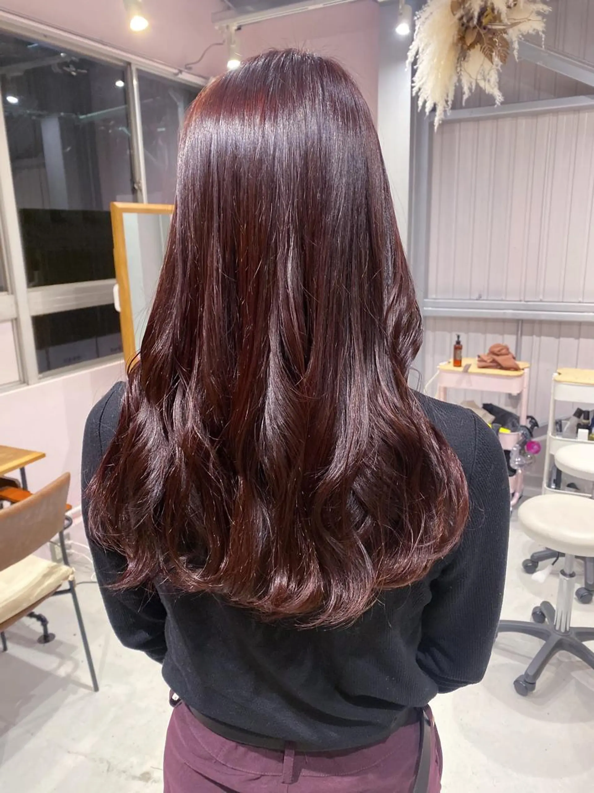ロング カラー ブラウンカラー ピンクカラー ピンクブラウン アオイ🩵暖色 /まろやかカラーのヘアスタイル