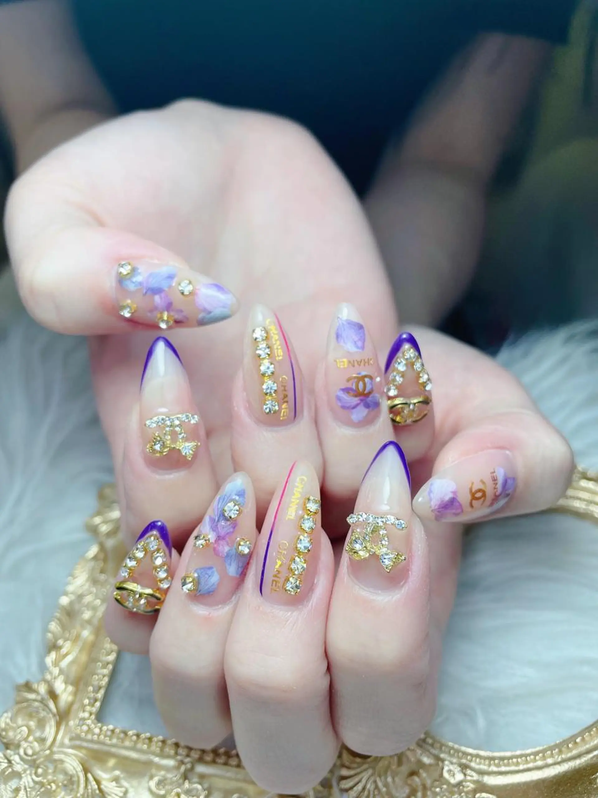 ネイル ハート 韓国ネイル 夏ネイル ワンホンネイル ハンドネイル Melody Nail所属・Melody 3D/スカルプ専門店のネイルデザイン