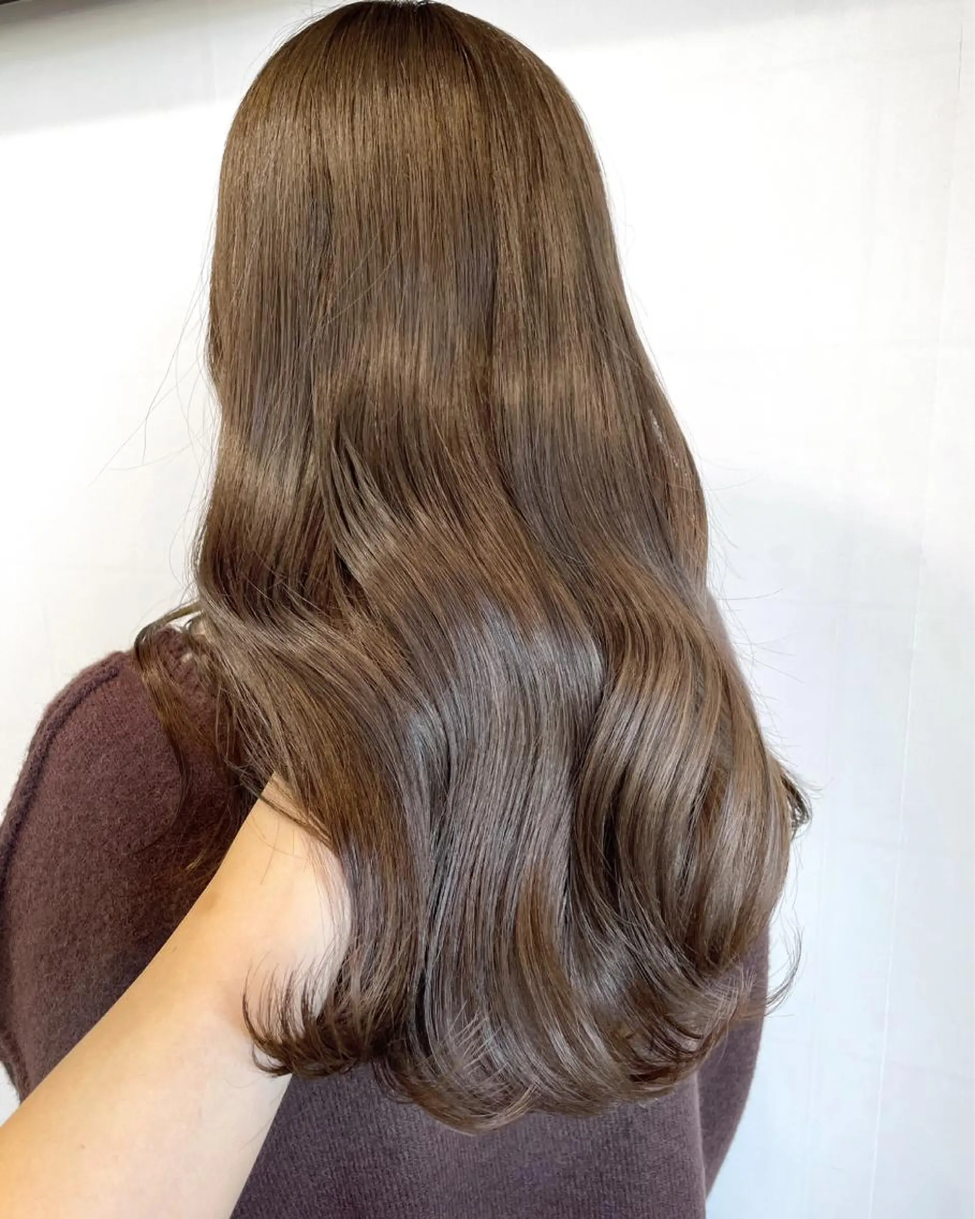 セミロング カラー ヘアアレンジ メンズ ヘアカラー 徳永 実沙のヘアスタイル