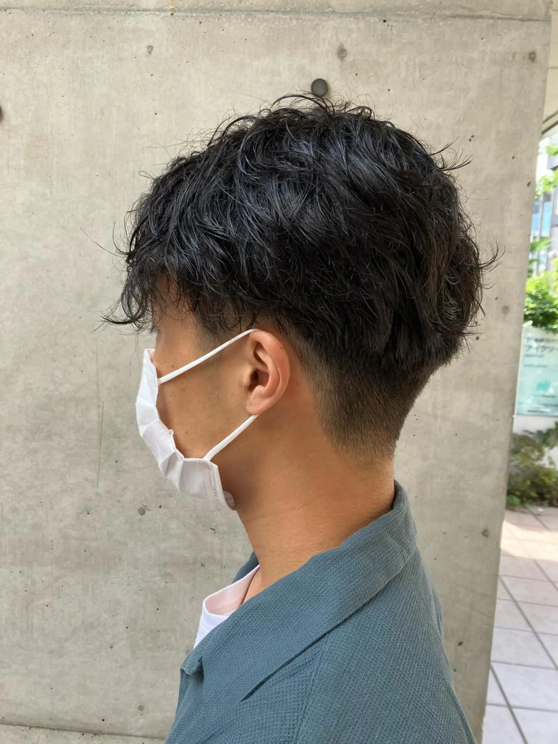 ショート パーマ メンズ ニュアンスカラー／ メンズ🌙久住綾香のヘアスタイル