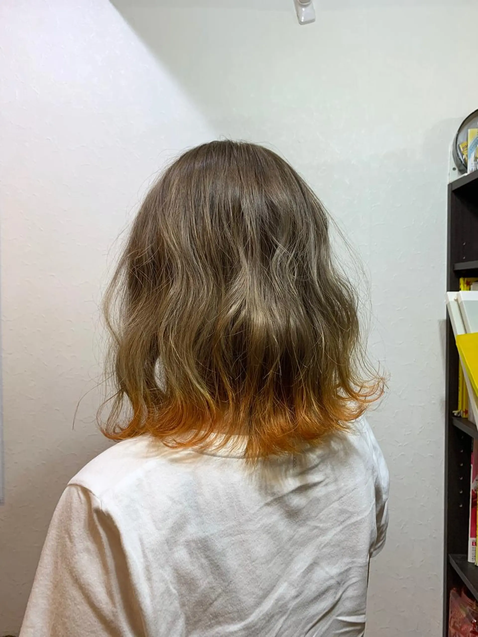 ミディアム カラー ベージュカラー a-o横浜所属・色落ちまでキレイに！ ！女性サロンremiのヘアスタイル