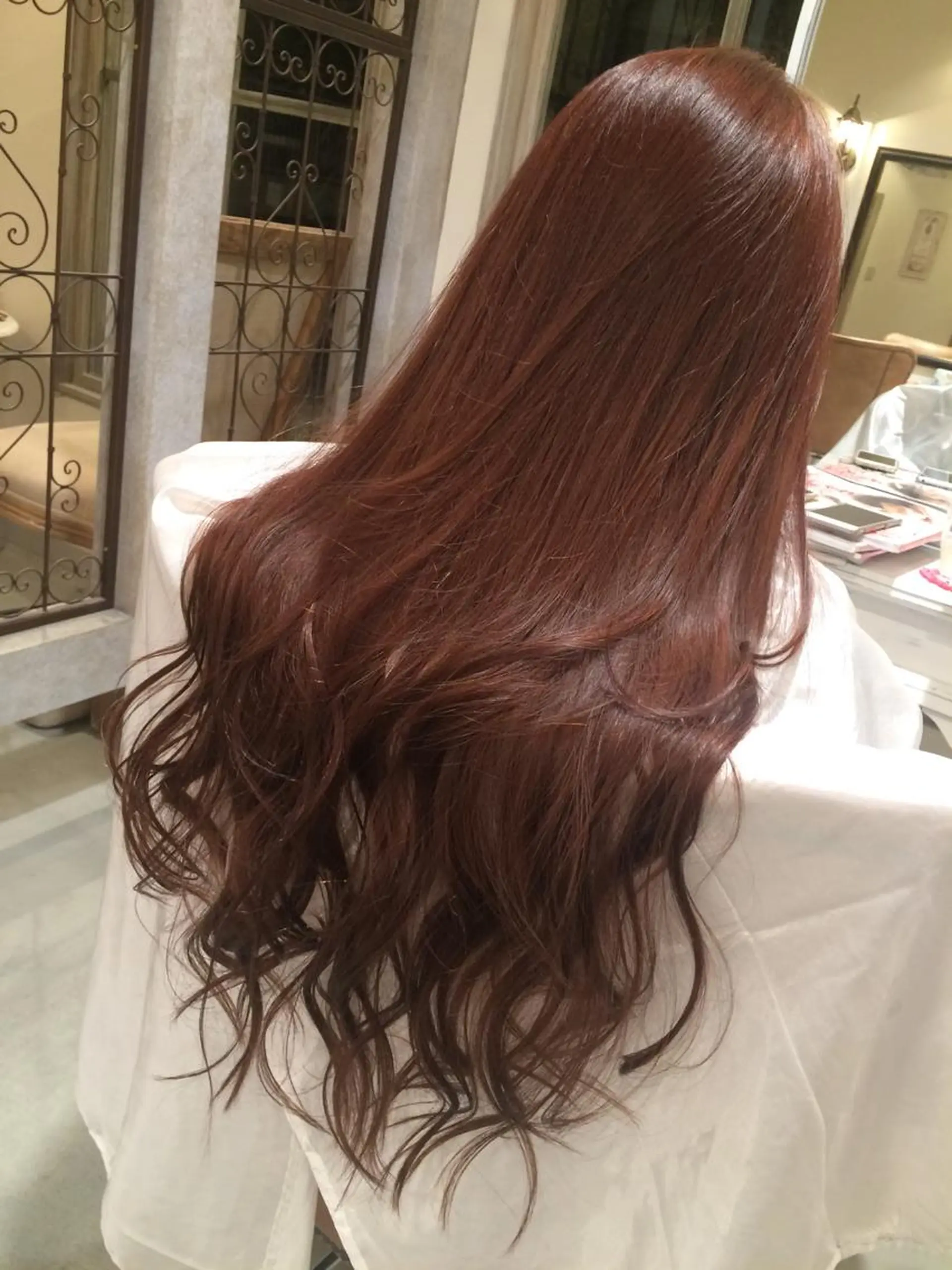 セミロング ロング カラー ヘアアレンジ 韓国♡ワンホン系 ♡YURIのヘアスタイル