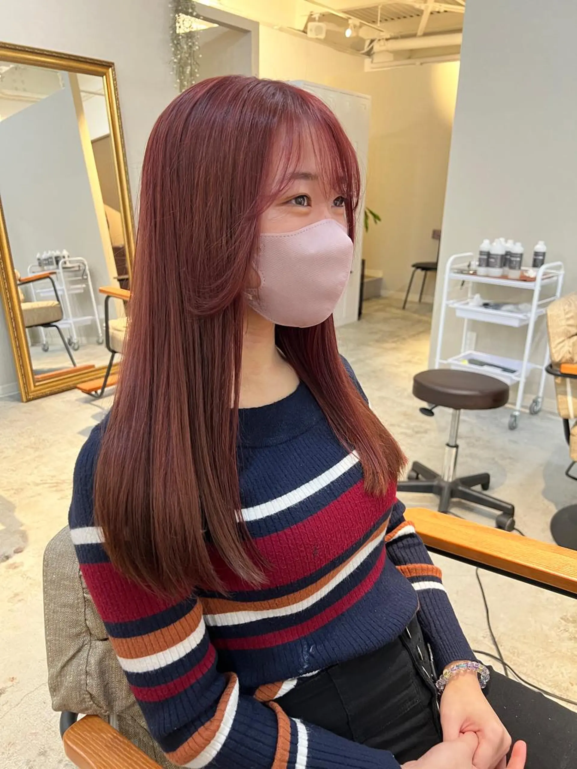 セミロング カラー sherry所属・髪質再整color 🤎cut🤎ぐっちのヘアスタイル