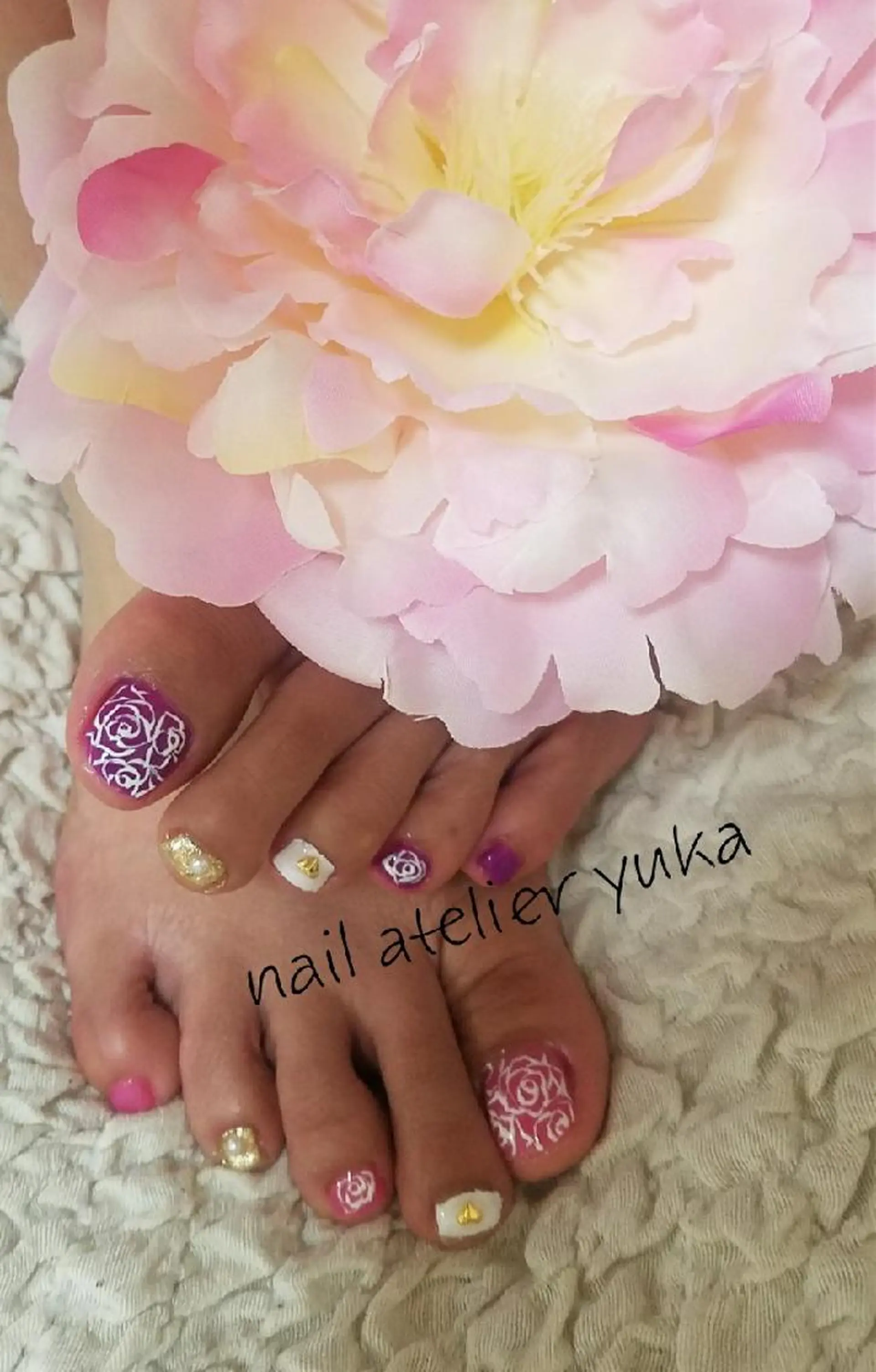 ネイル フットネイル nail atelier yuka所属・❤ yuka❤のネイルデザイン