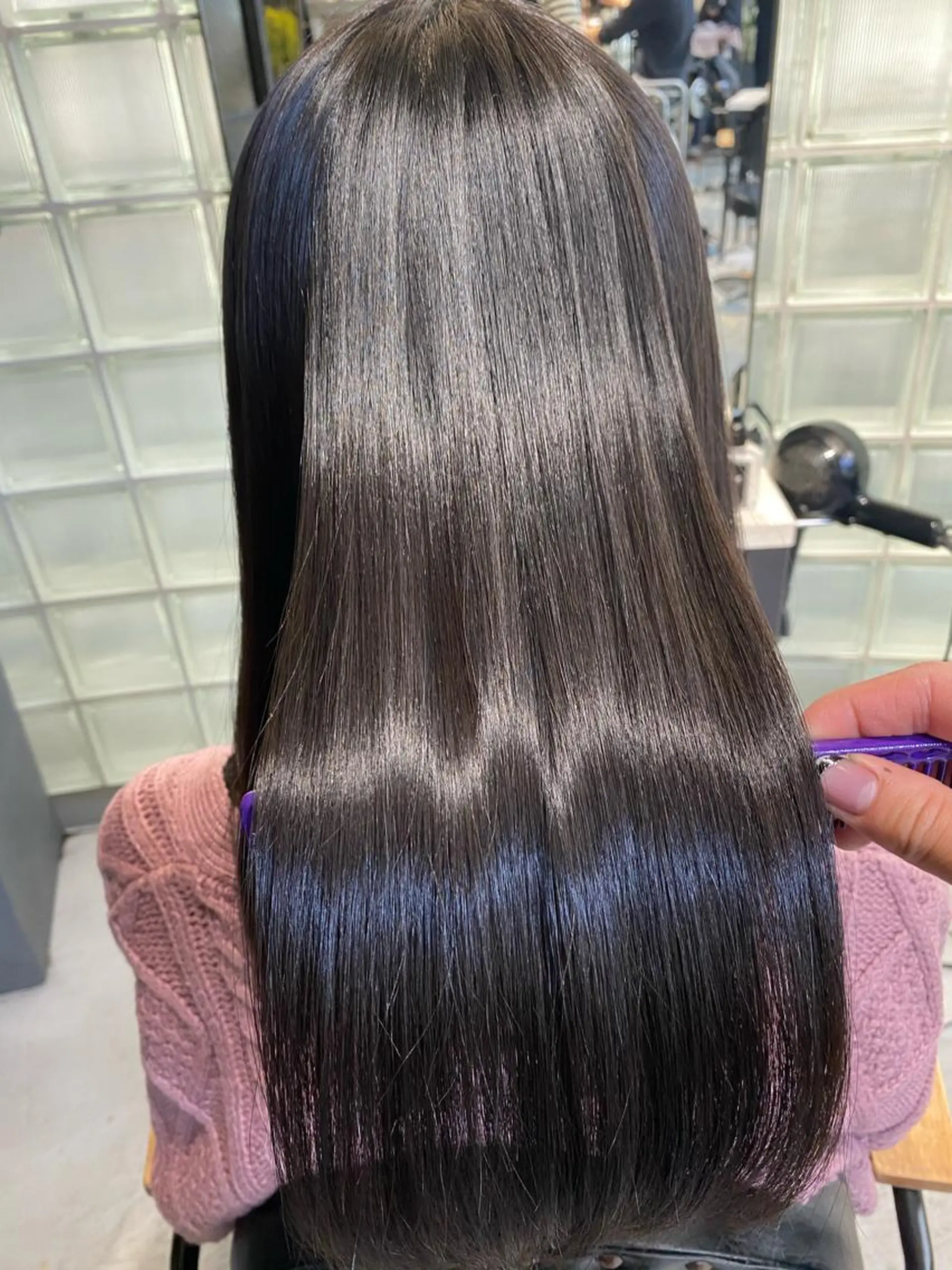 ロング 縮毛矯正 大橋 美咲のヘアスタイル