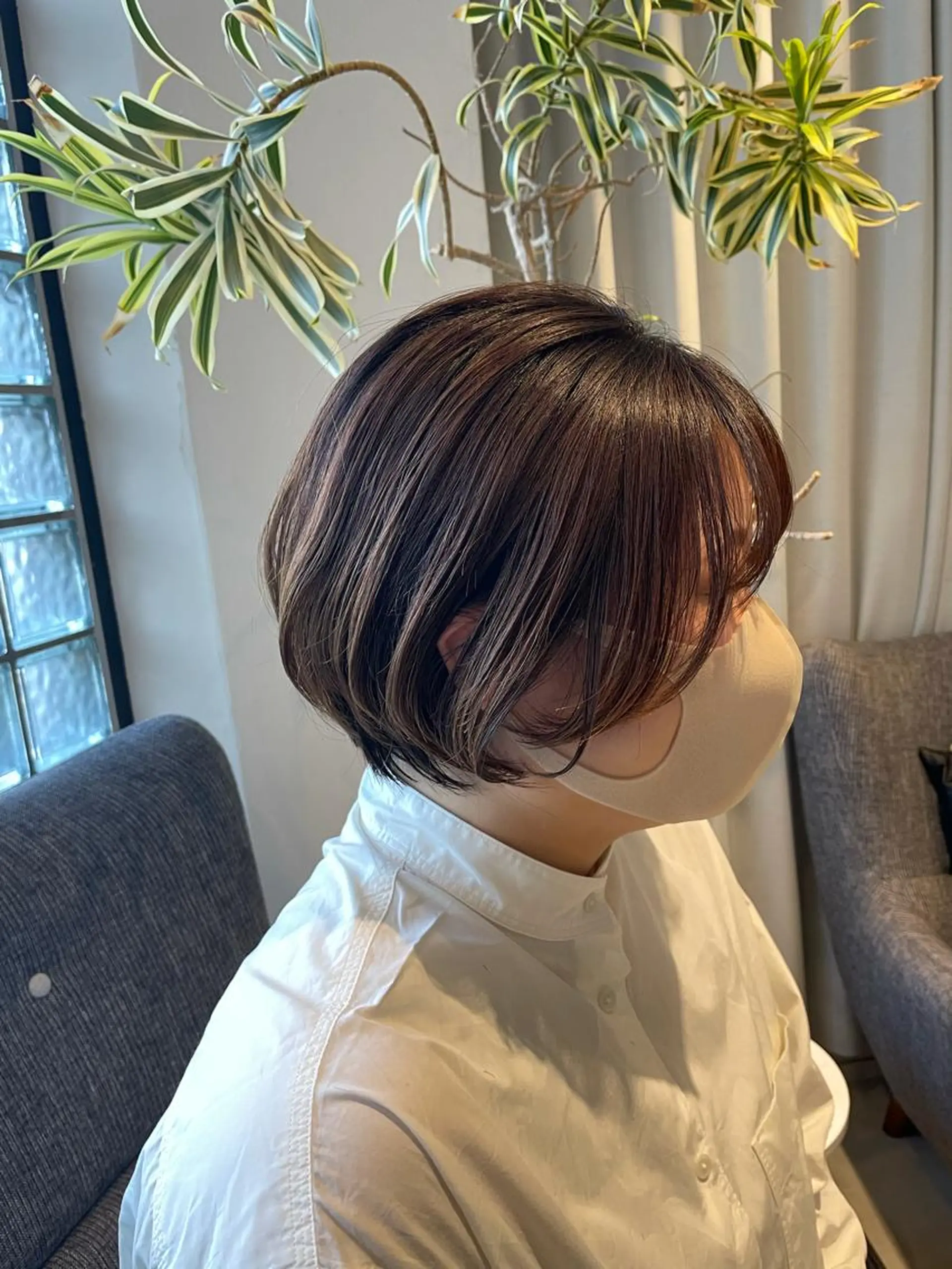 ショート ショートボブ ボブ レイヤーカット ショートヘア Eleanor 立川北口のヘアスタイル