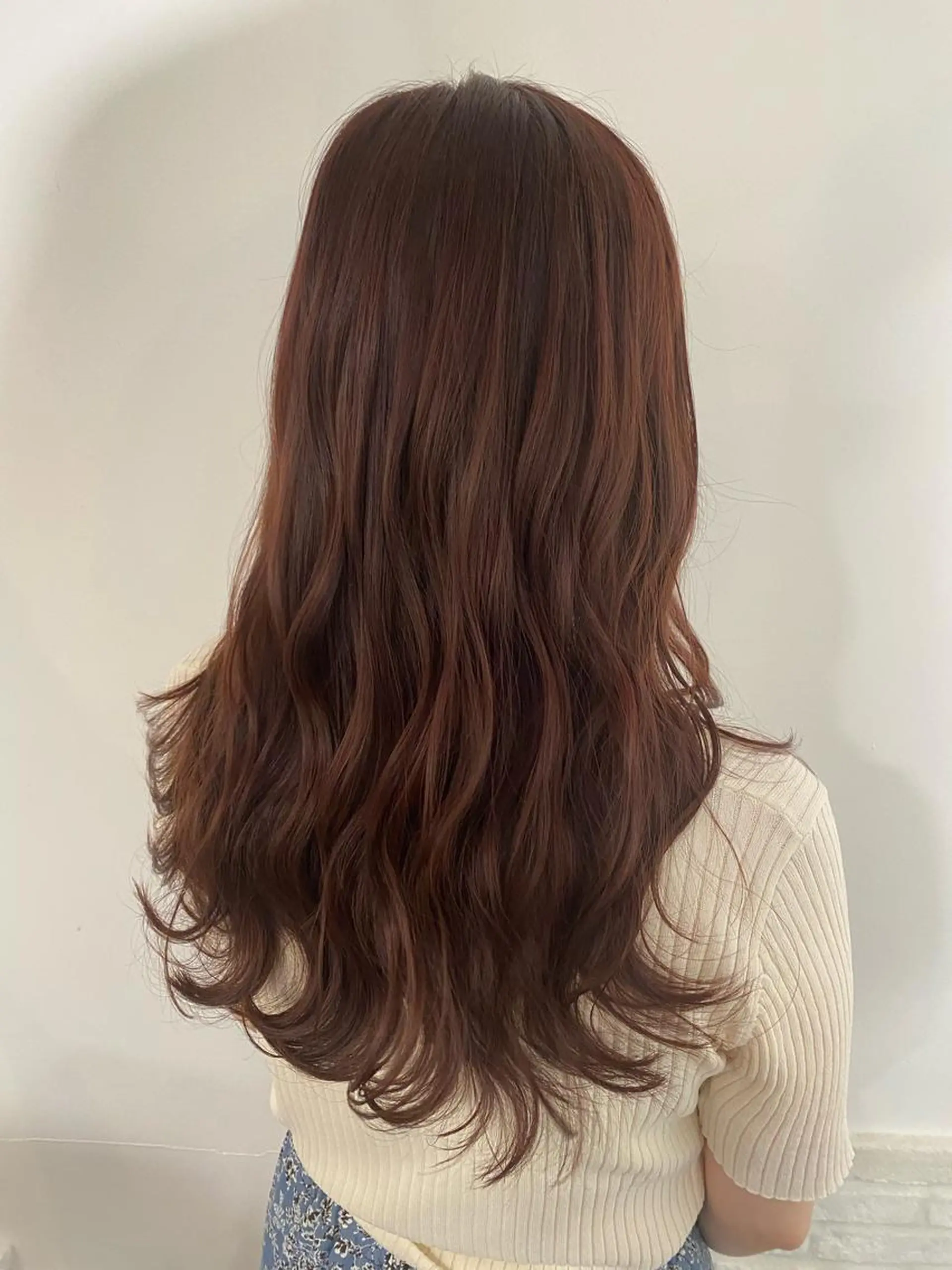 セミロング 田中 優のヘアスタイル