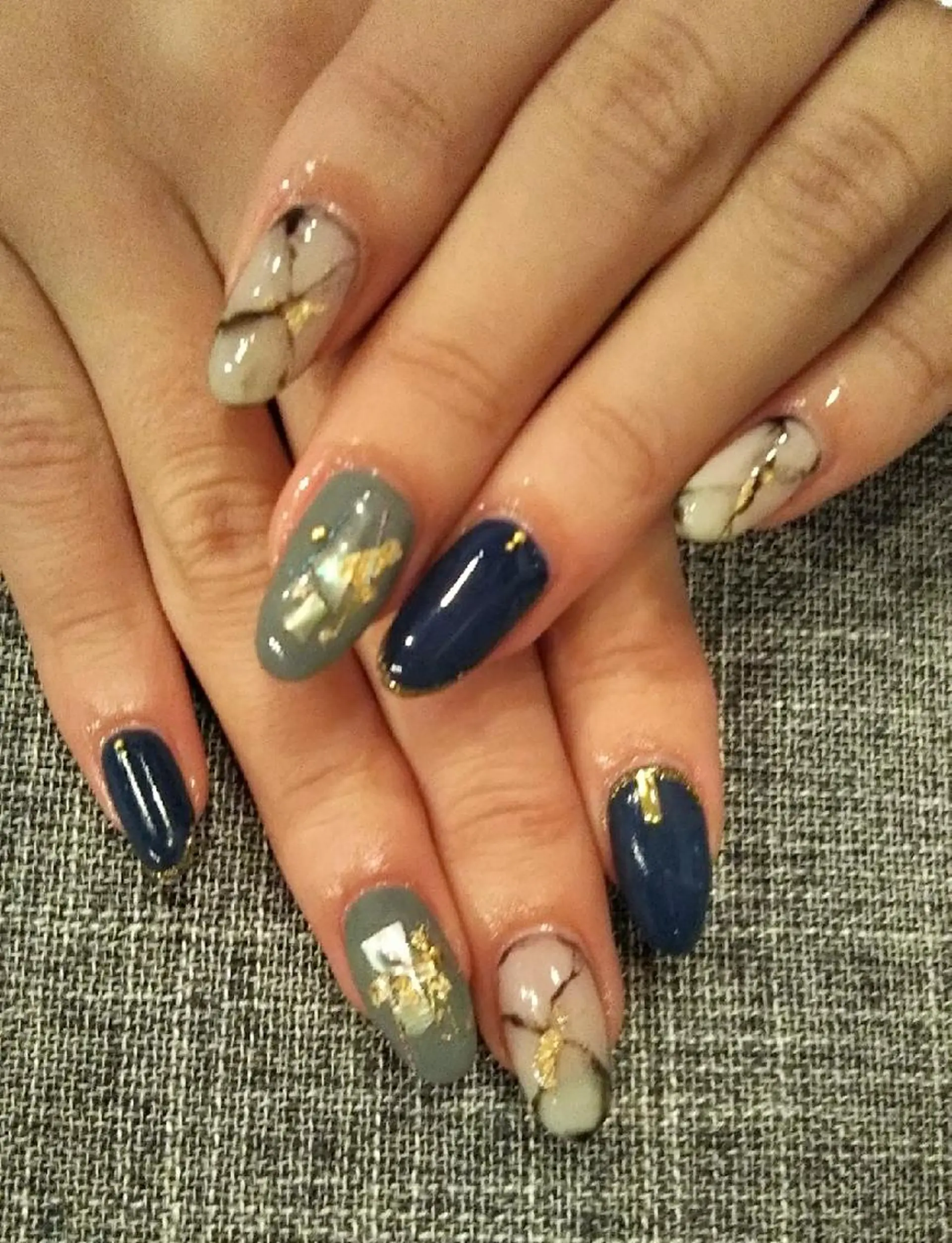 ネイル 大理石ネイル(マーブル) private salon mieのネイルデザイン