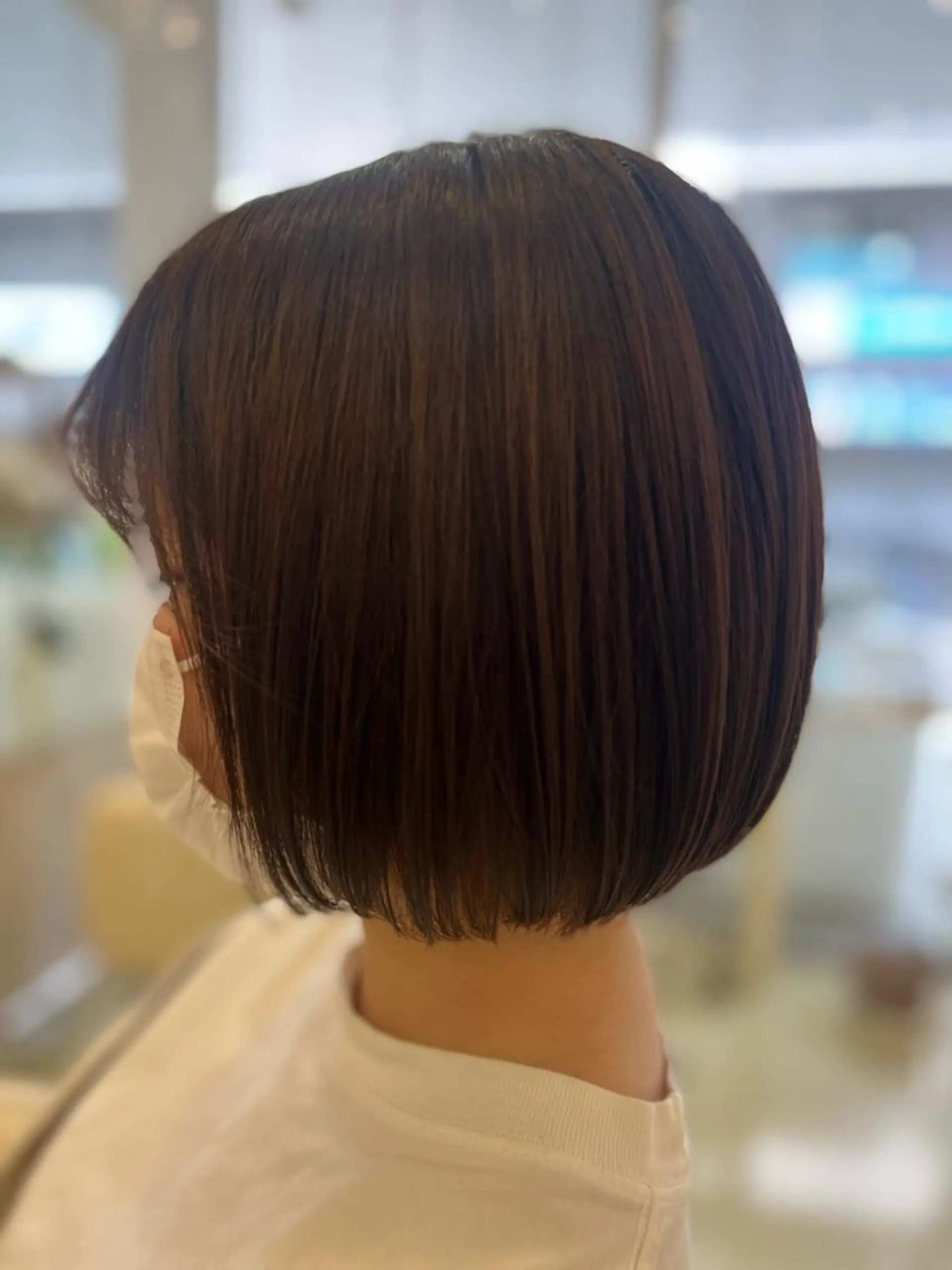 ミディアム ボブ カット 大西 七海のヘアスタイル