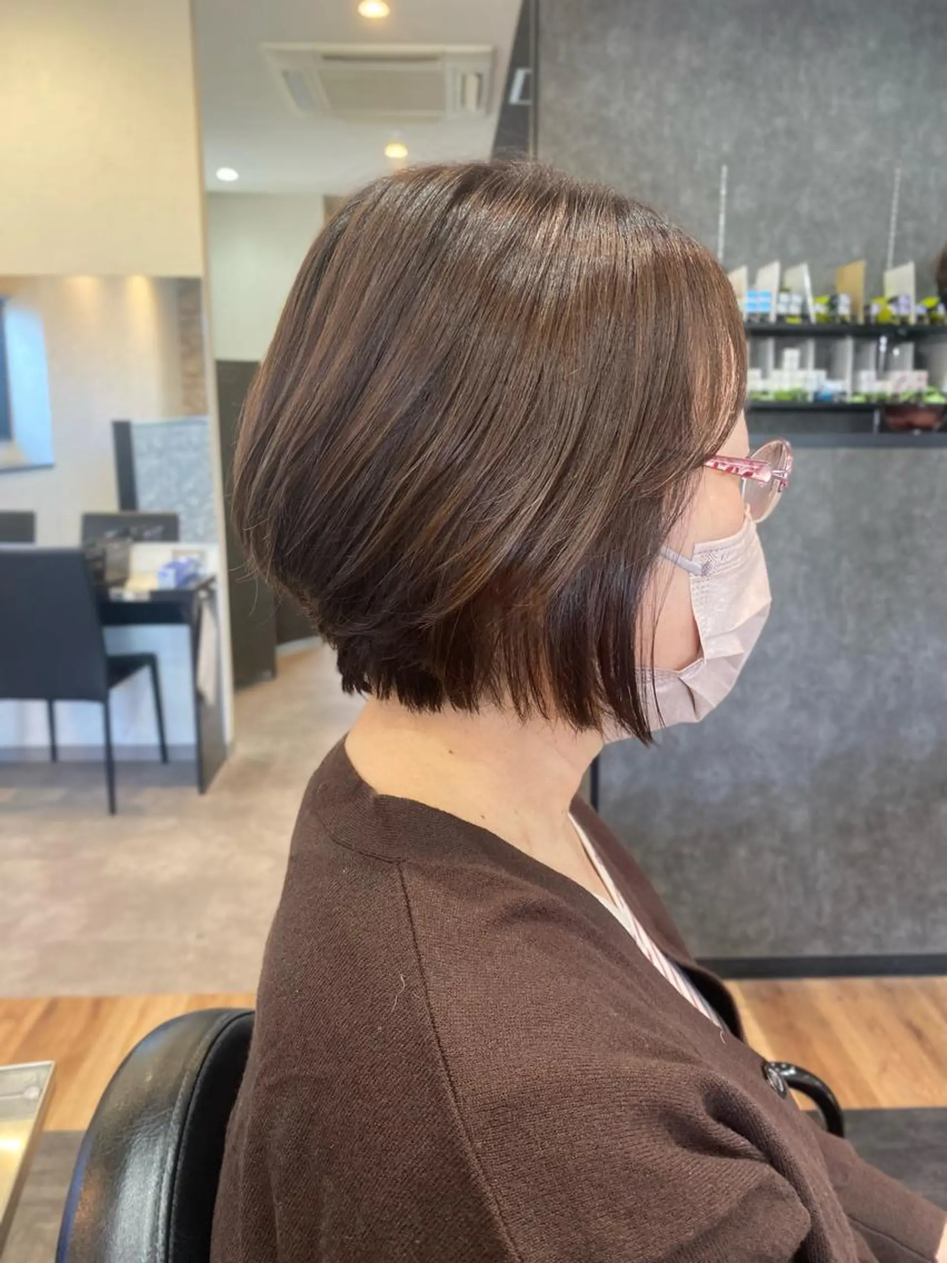 ショート カラー カット ヘアカラー 矢部 萌深のヘアスタイル