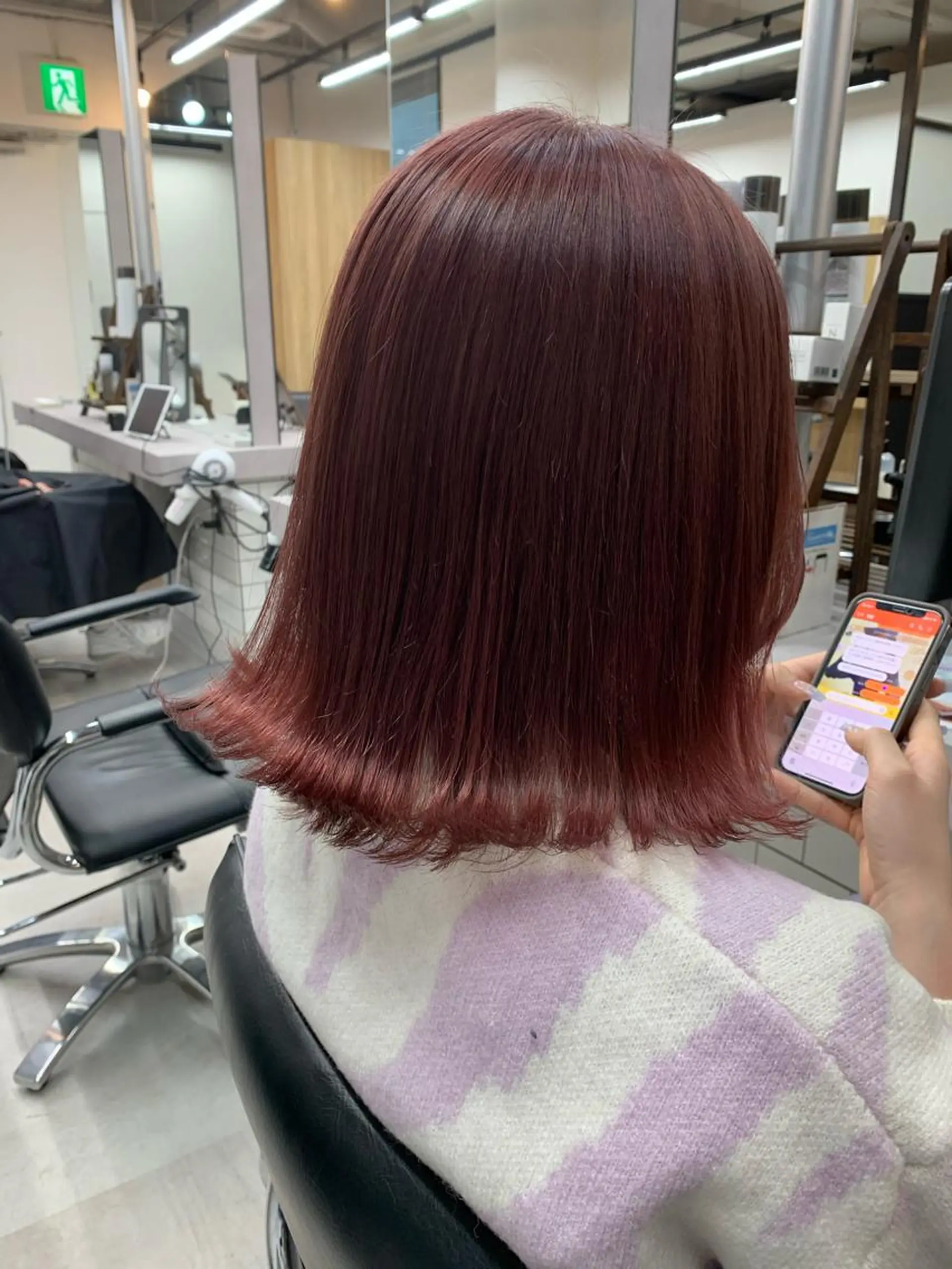 ミディアム ヘアカラー トリートメント FRAME+spa&hair roomなんば駅前店所属・🌸MAYU🌸 ハイトーン➕レイヤーのヘアスタイル