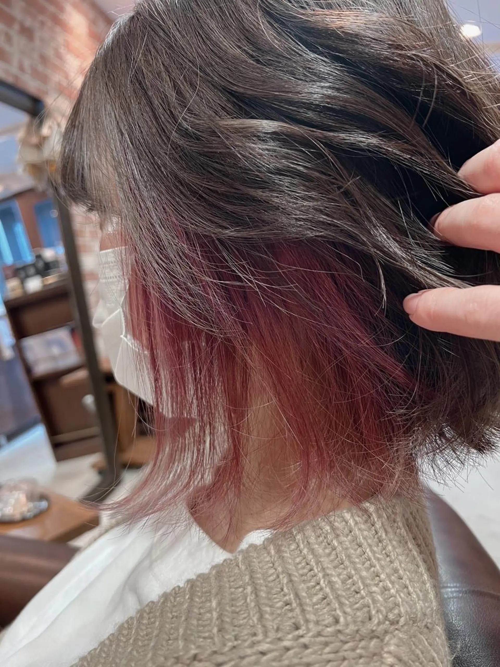 ミディアム ✨ミニモ限定価格◎ ブリーチ無しカラーのヘアスタイル