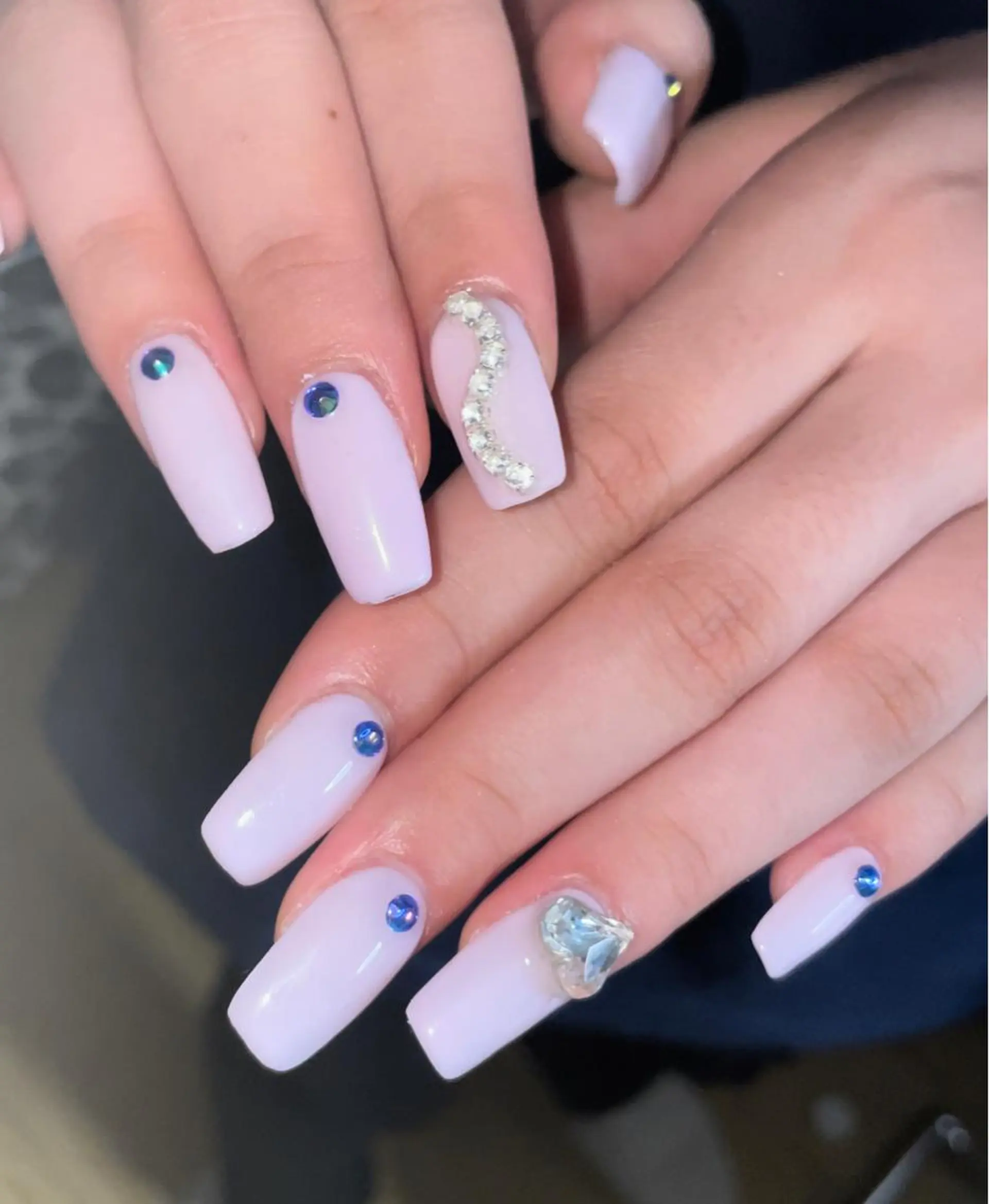 ネイル ニュアンスネイル ストーンネイル Ri-e's nailのネイルデザイン