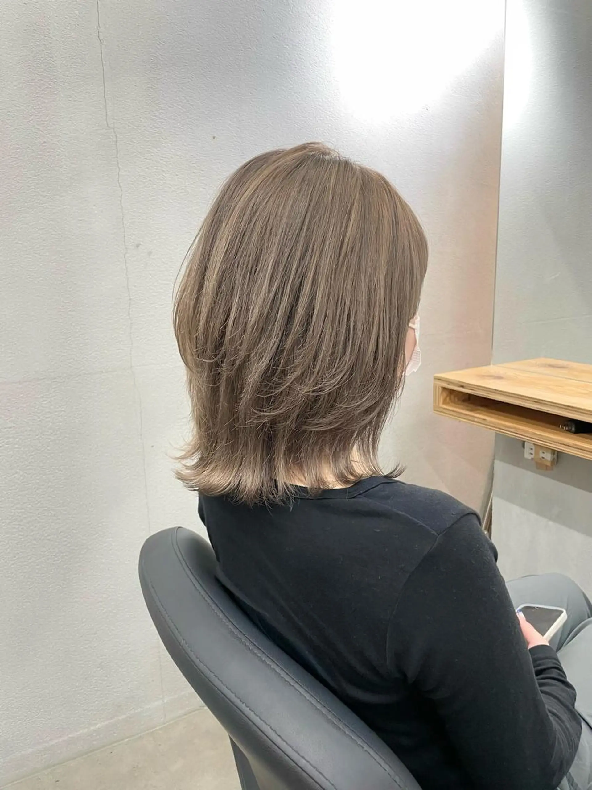 ミディアム カット ヘアカラー トリートメント ひより ／Nのヘアスタイル