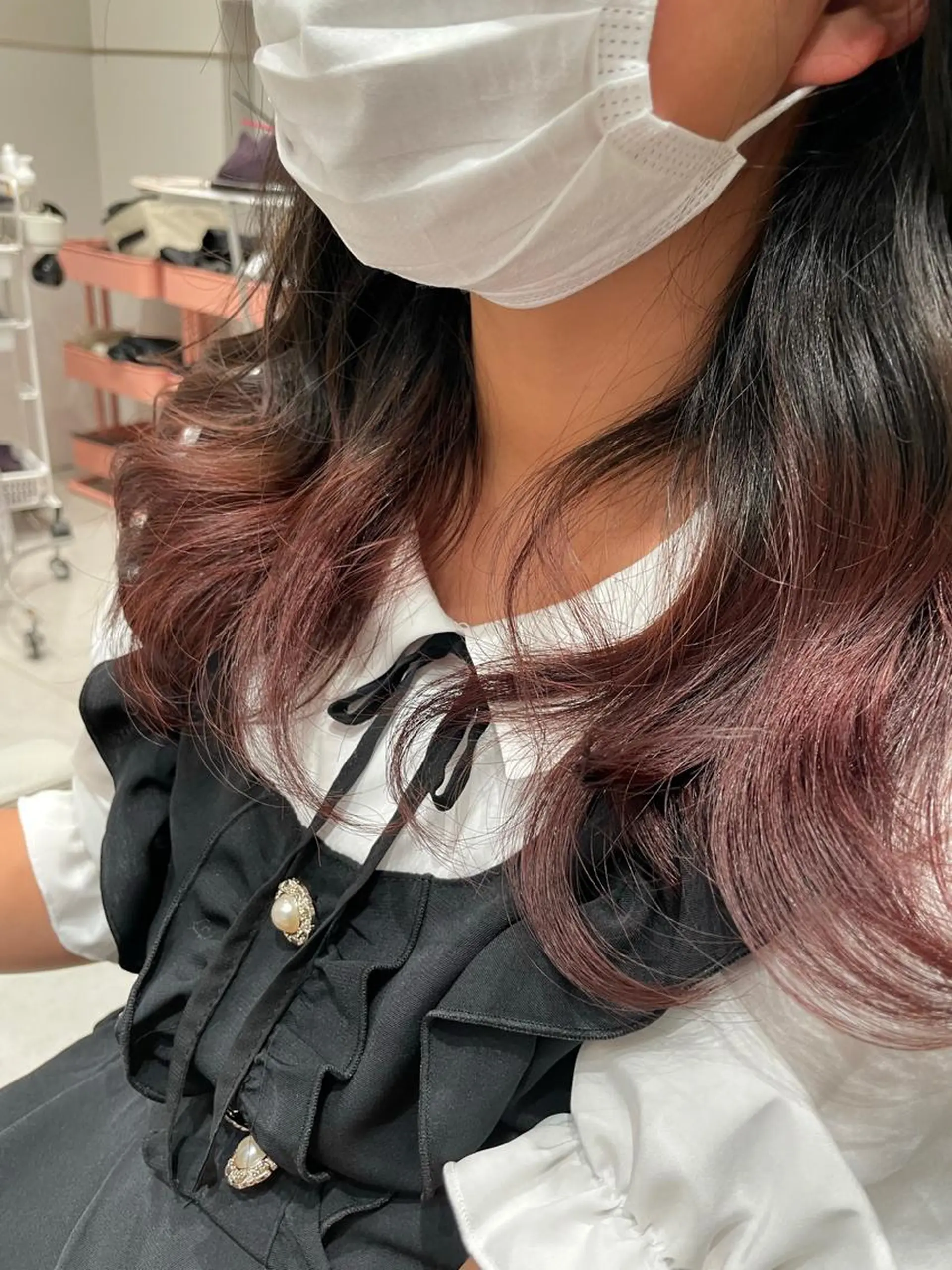 カラー くびれショート/パー マ/🐬永井瑠栞🐬のヘアスタイル