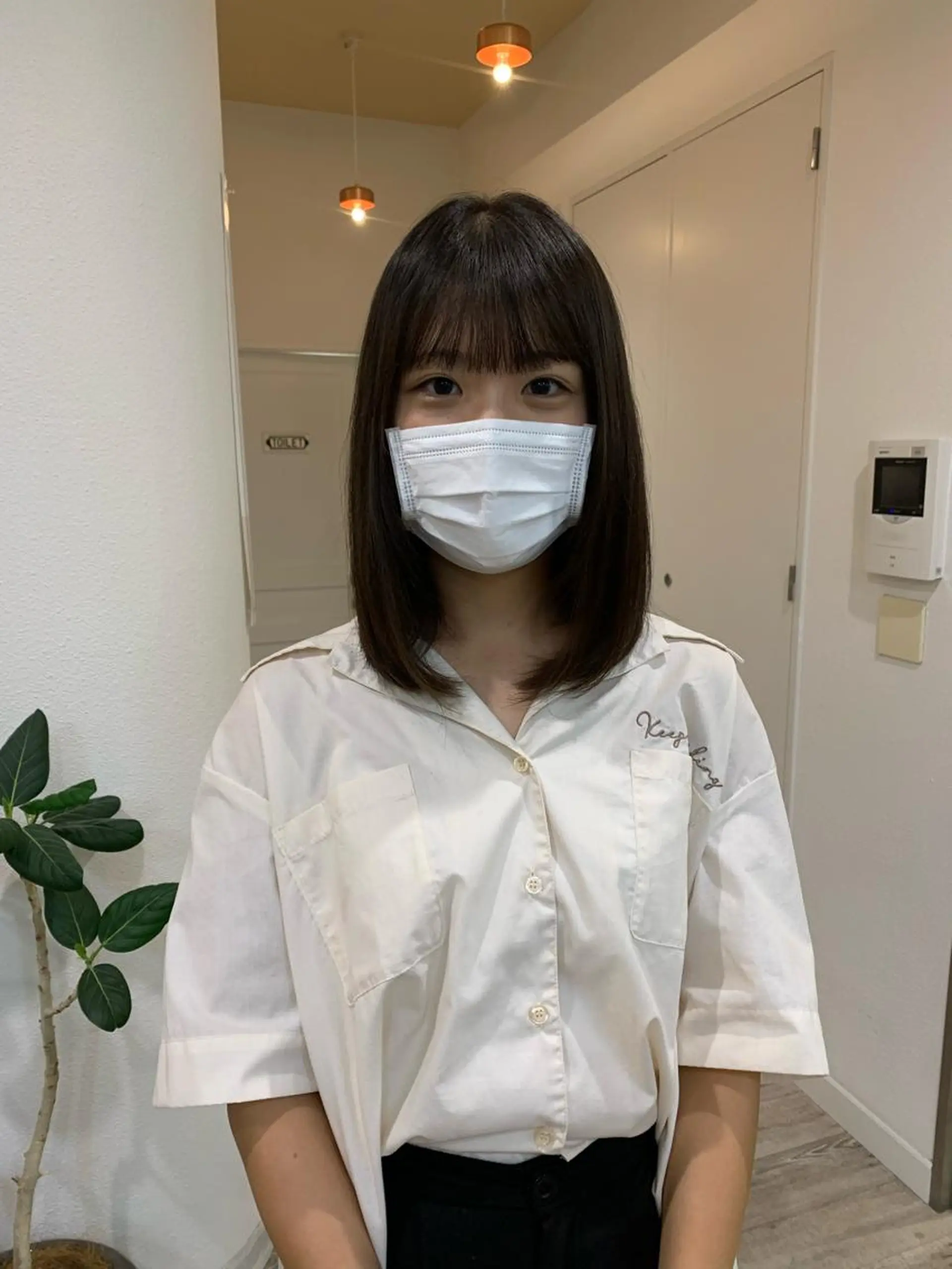 ミディアム ミディアムパーマ 縮毛矯正 Door代官山所属・詩織/パーマ /代官山のヘアスタイル