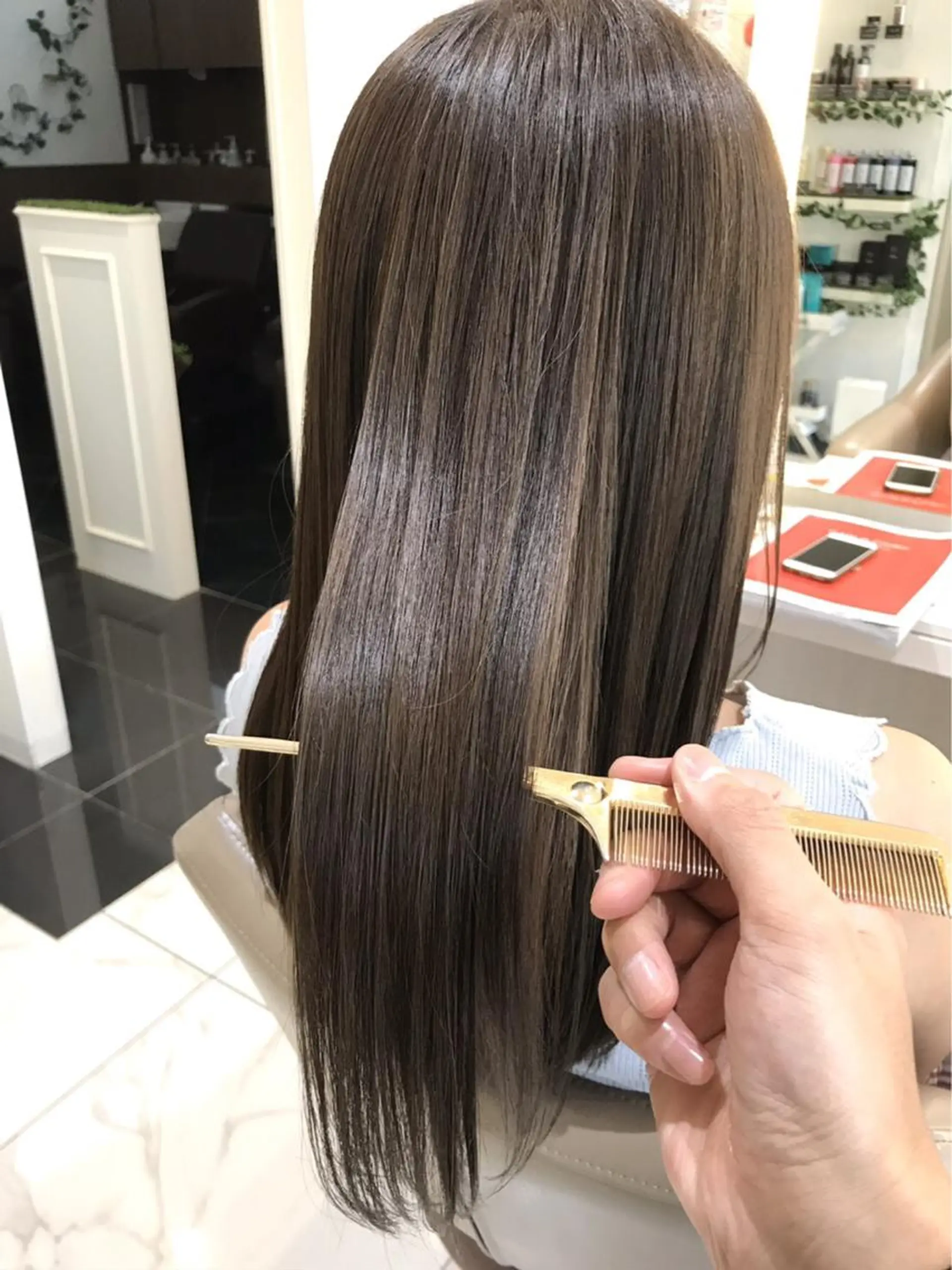 ロング 髪質改善 トリートメント 三箇島 陽香のヘアスタイル