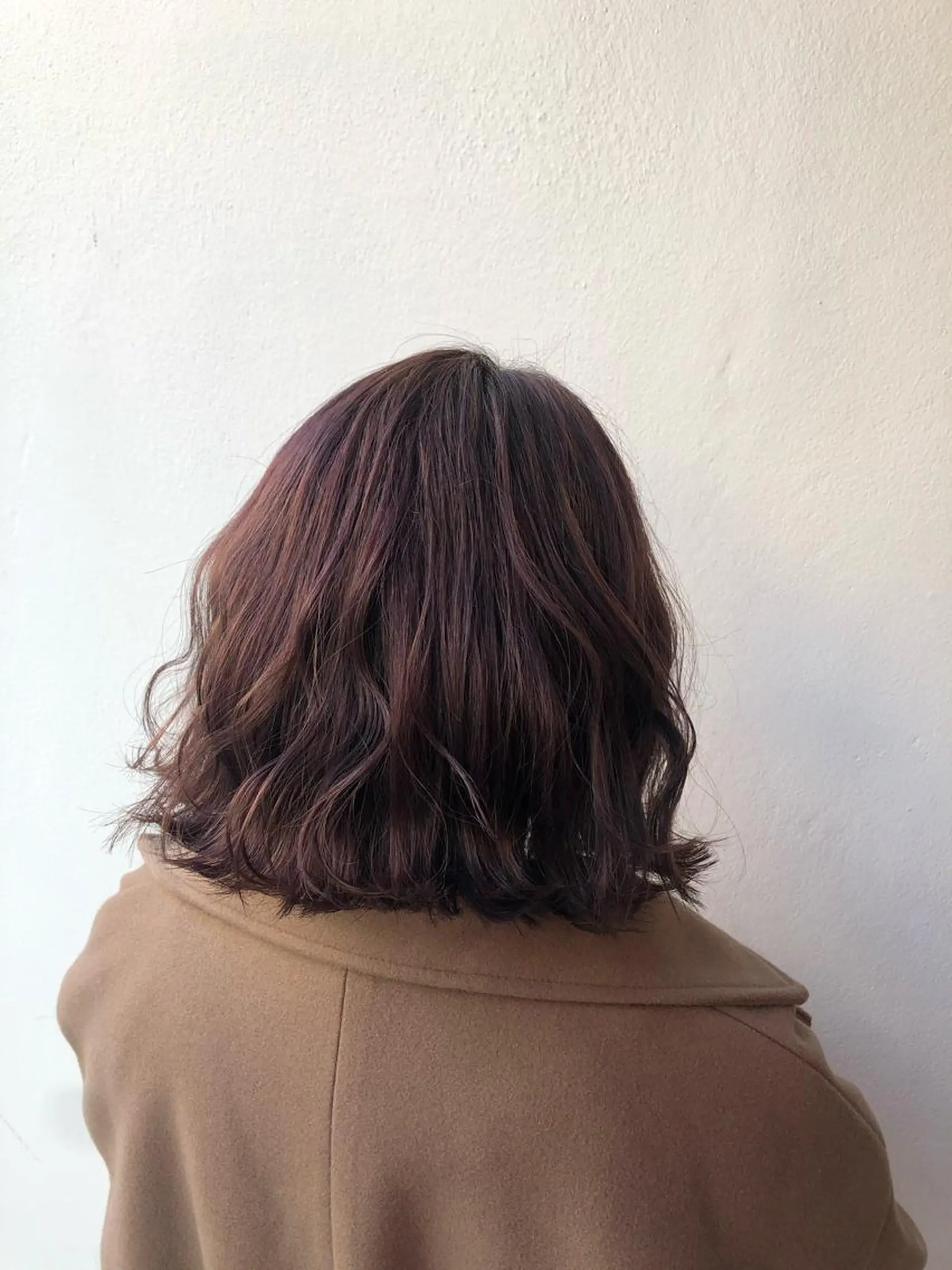 ミディアム カラー ベージュカラー ブリーチ ピンクカラー ピンクベージュ 大阪長居🌱野見山 卓也のヘアスタイル