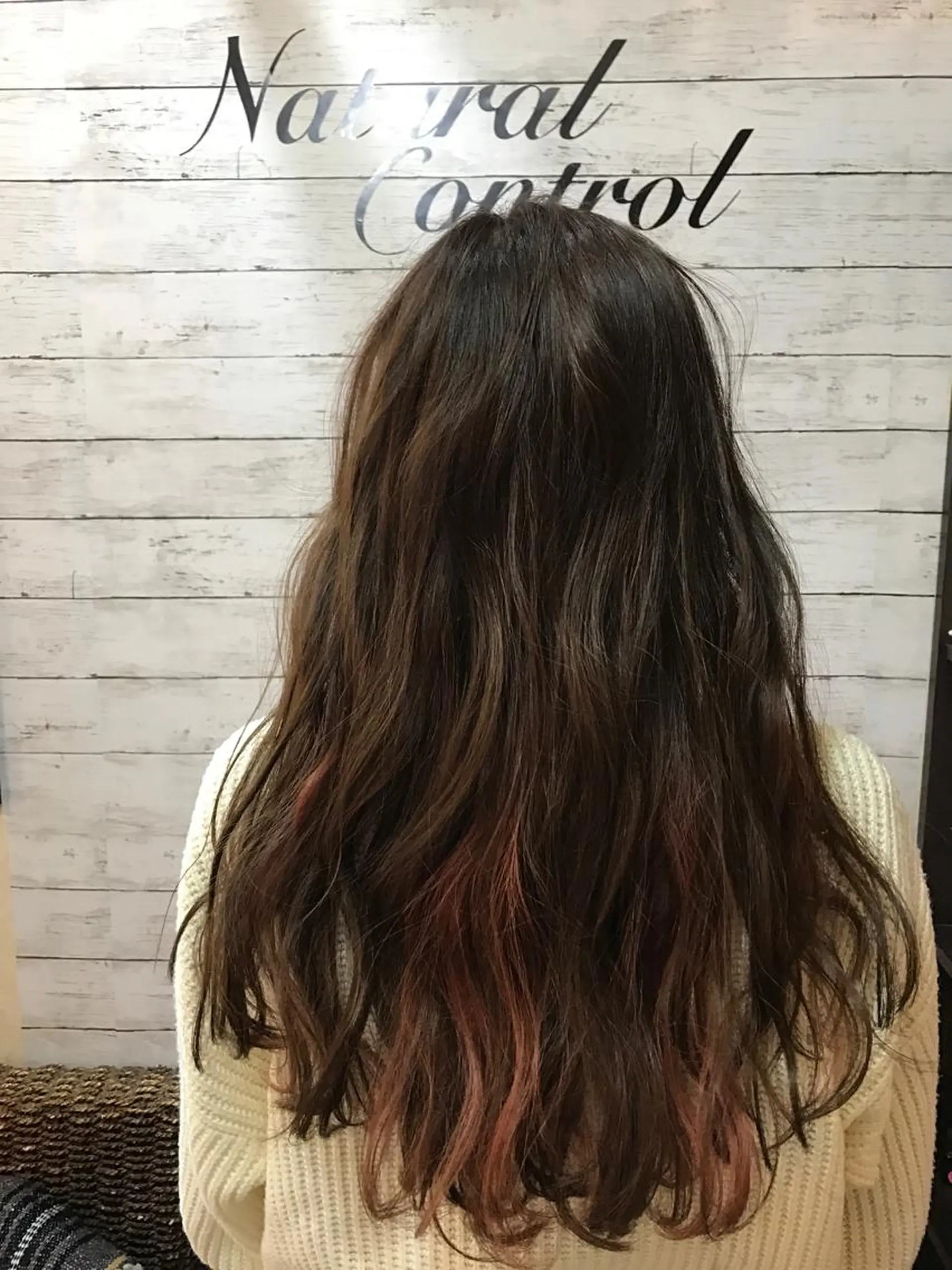 セミロング カラー インナーカラー ピンクカラー ていねい技術No.1 🌈諏訪 健太のヘアスタイル