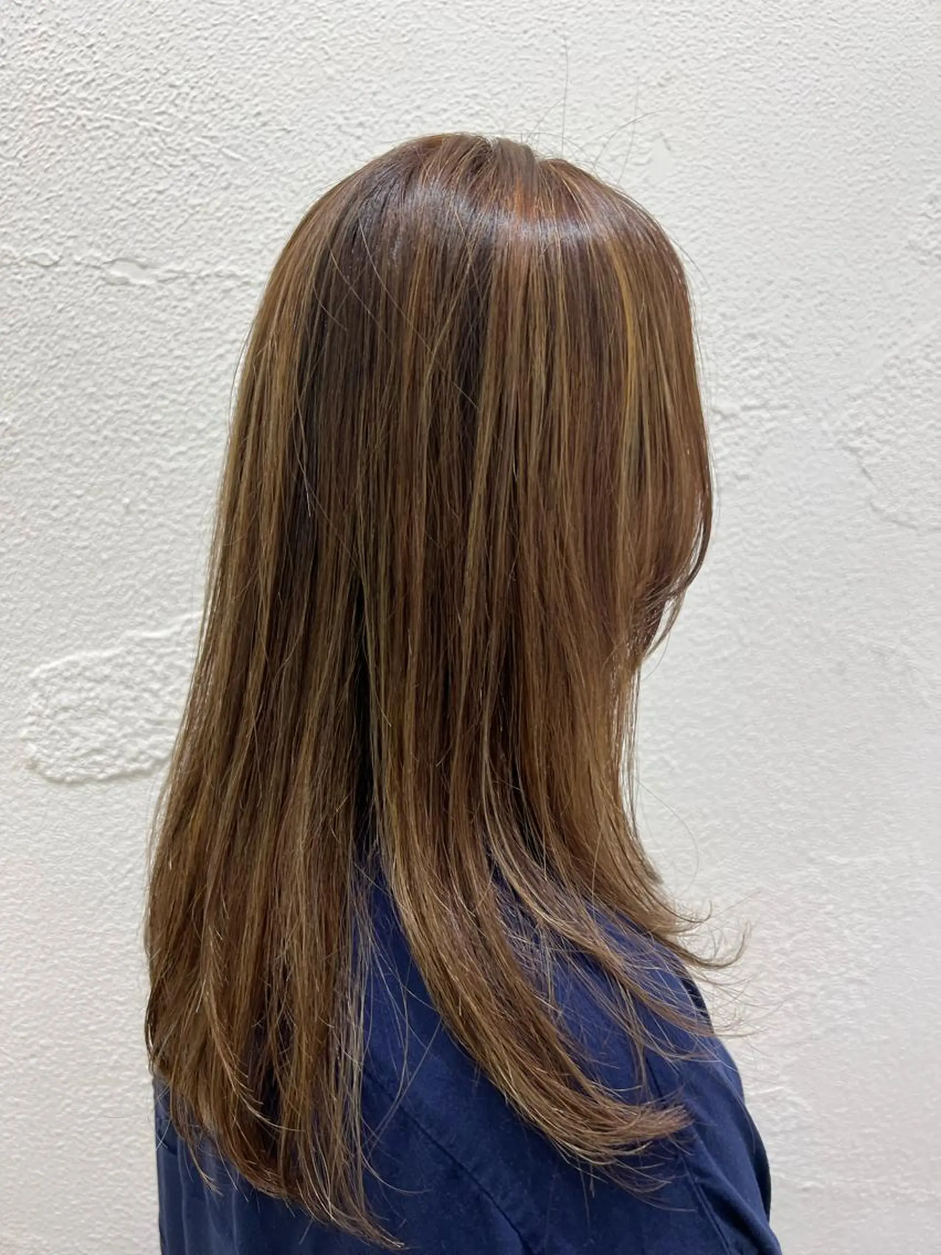 ロング カラー パーマ 下平 秀美のヘアスタイル