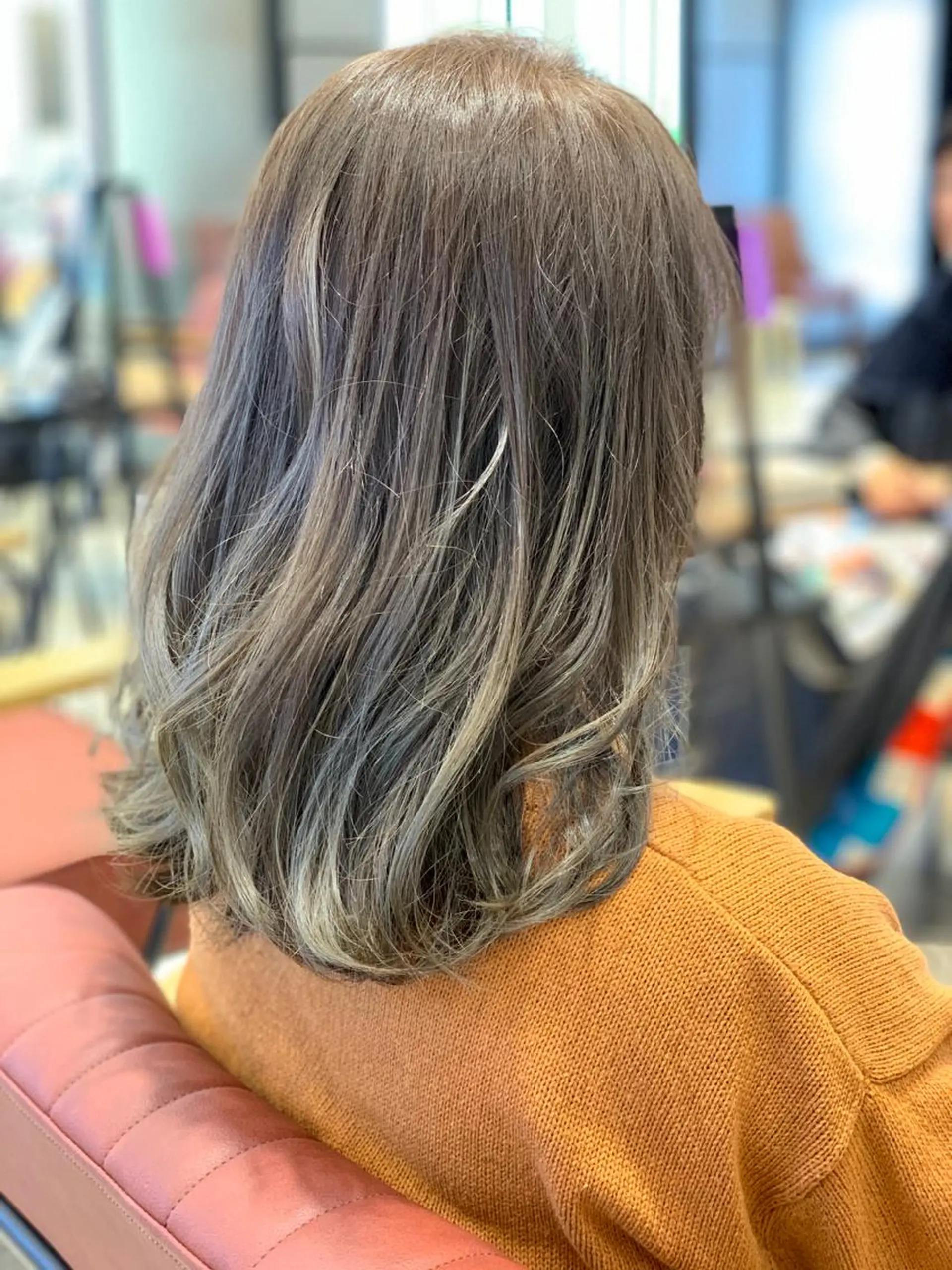 ミディアム カラー ヘアカラー 髪質改善カラーリスト /根本雄貴のヘアスタイル