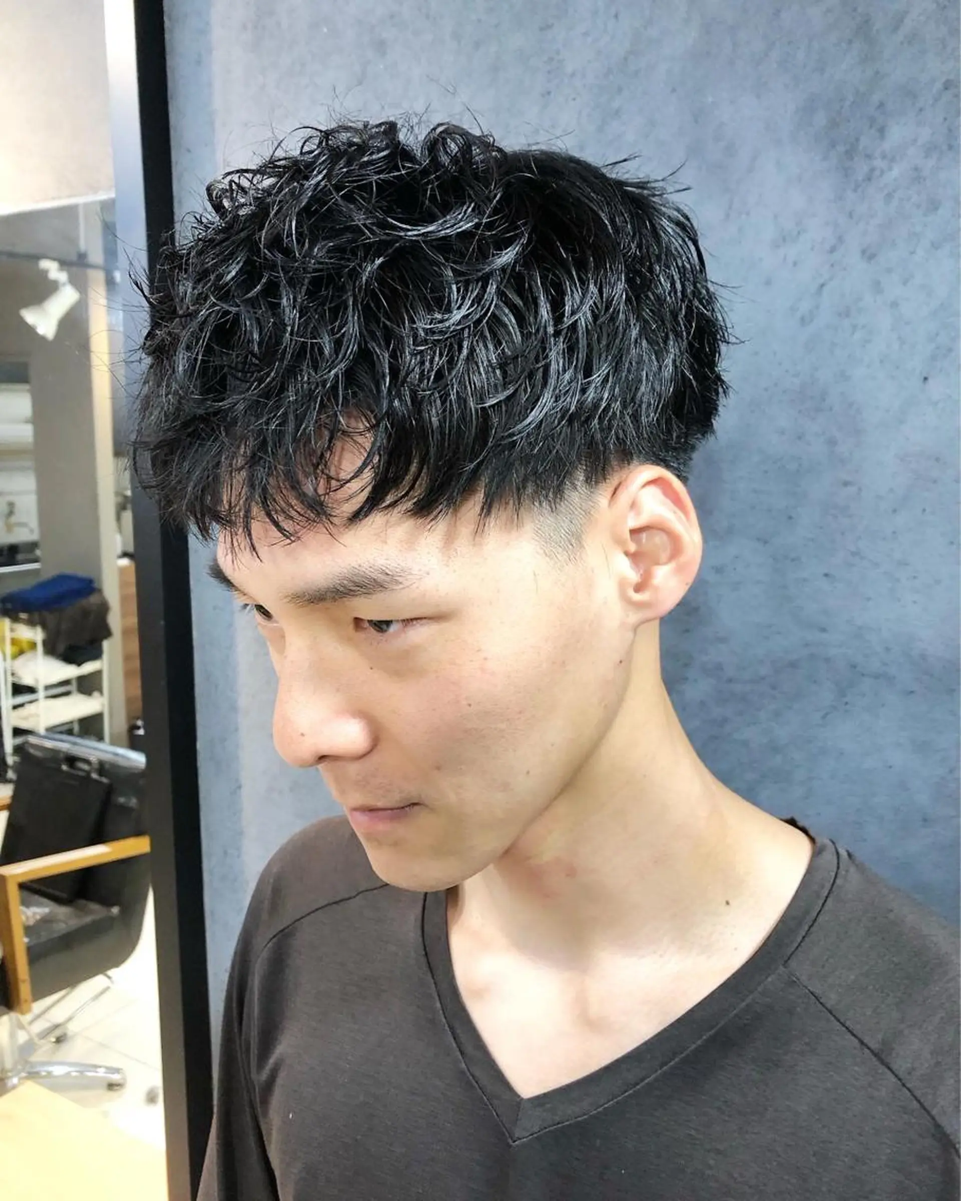 パーマ ヘアアレンジ メンズ カット パーマ トリートメント ヘアセット ainico+所属・メンズ特化✂️栗原 侑也のヘアスタイル