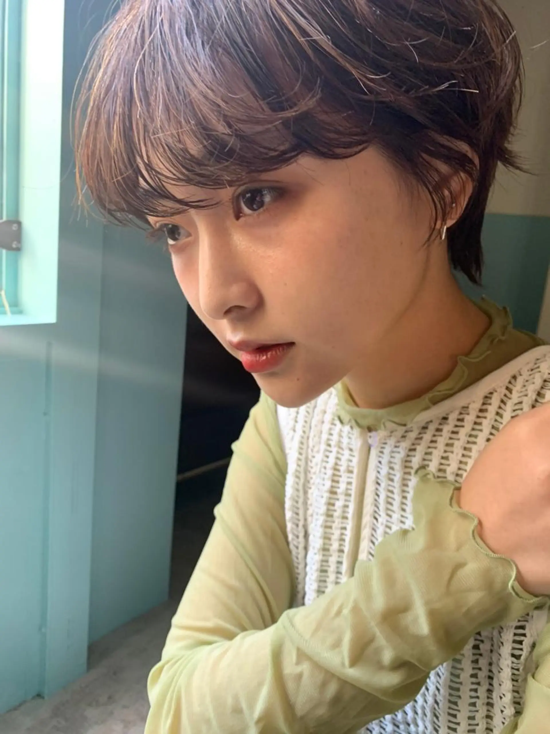 ショート カラー パーマ ヘアアレンジ 💈Chlom💈_ 公式_NewOpenのヘアスタイル