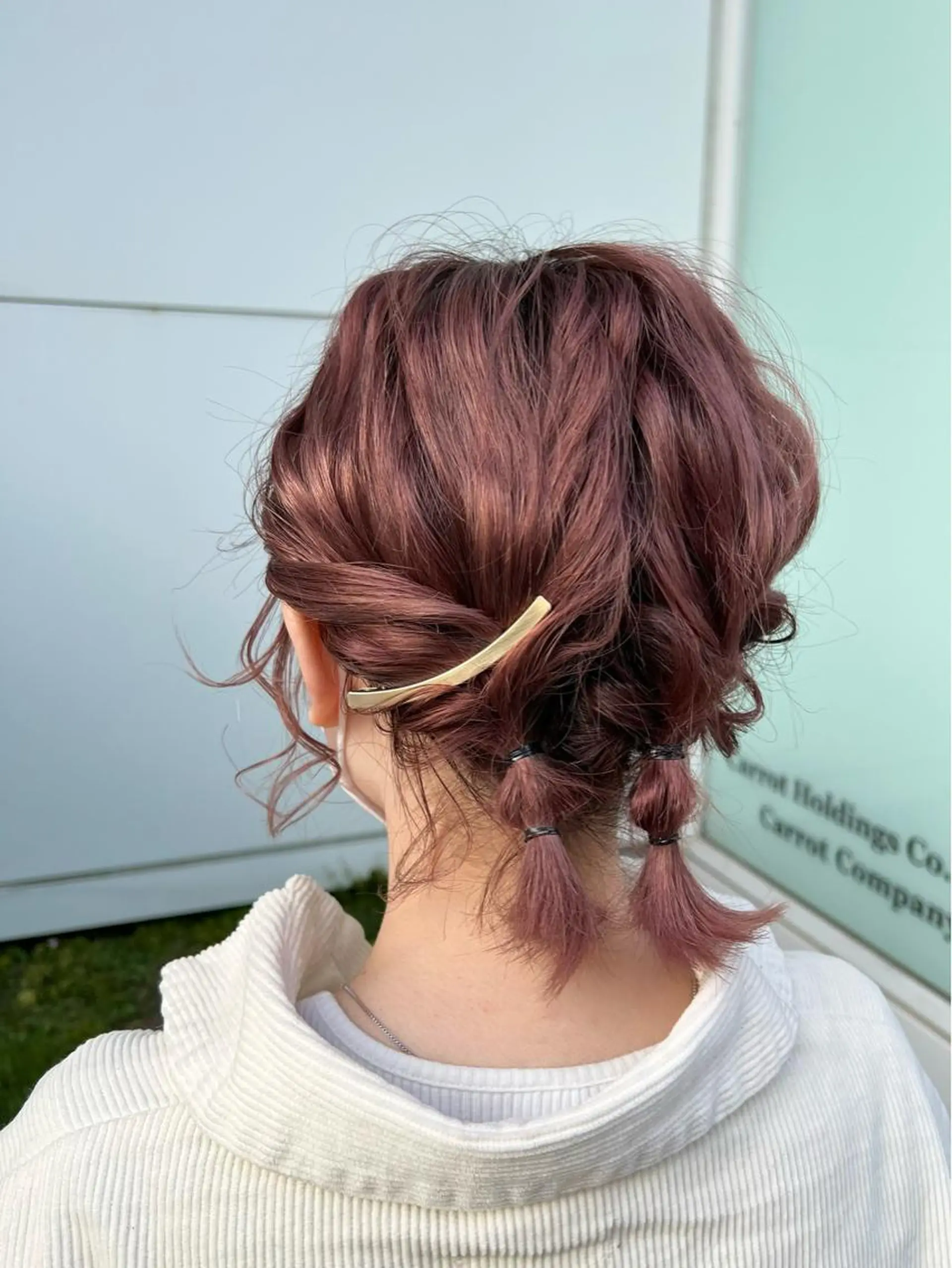 ショート カラー ヘアアレンジ le'a所属・谷町/Le'a /竹原しおなのヘアスタイル