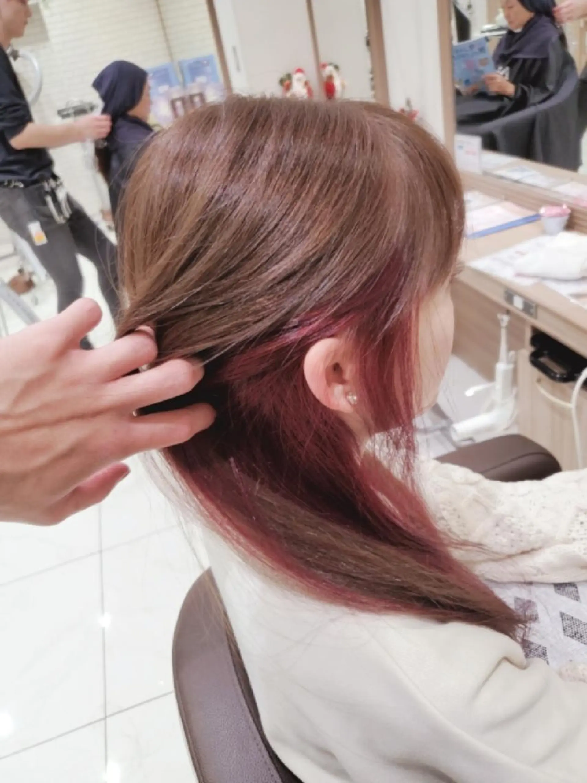 カラー ロング ブリーチ イルミナカラー 中村 和貴のヘアスタイル