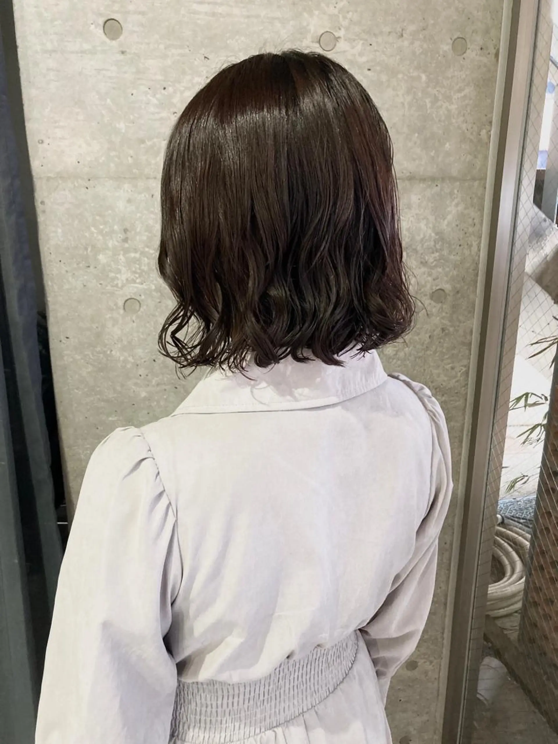 ミディアム カラー パーマ ミディアムパーマ デジタルパーマ 吉田一輝 外国人パーマのヘアスタイル
