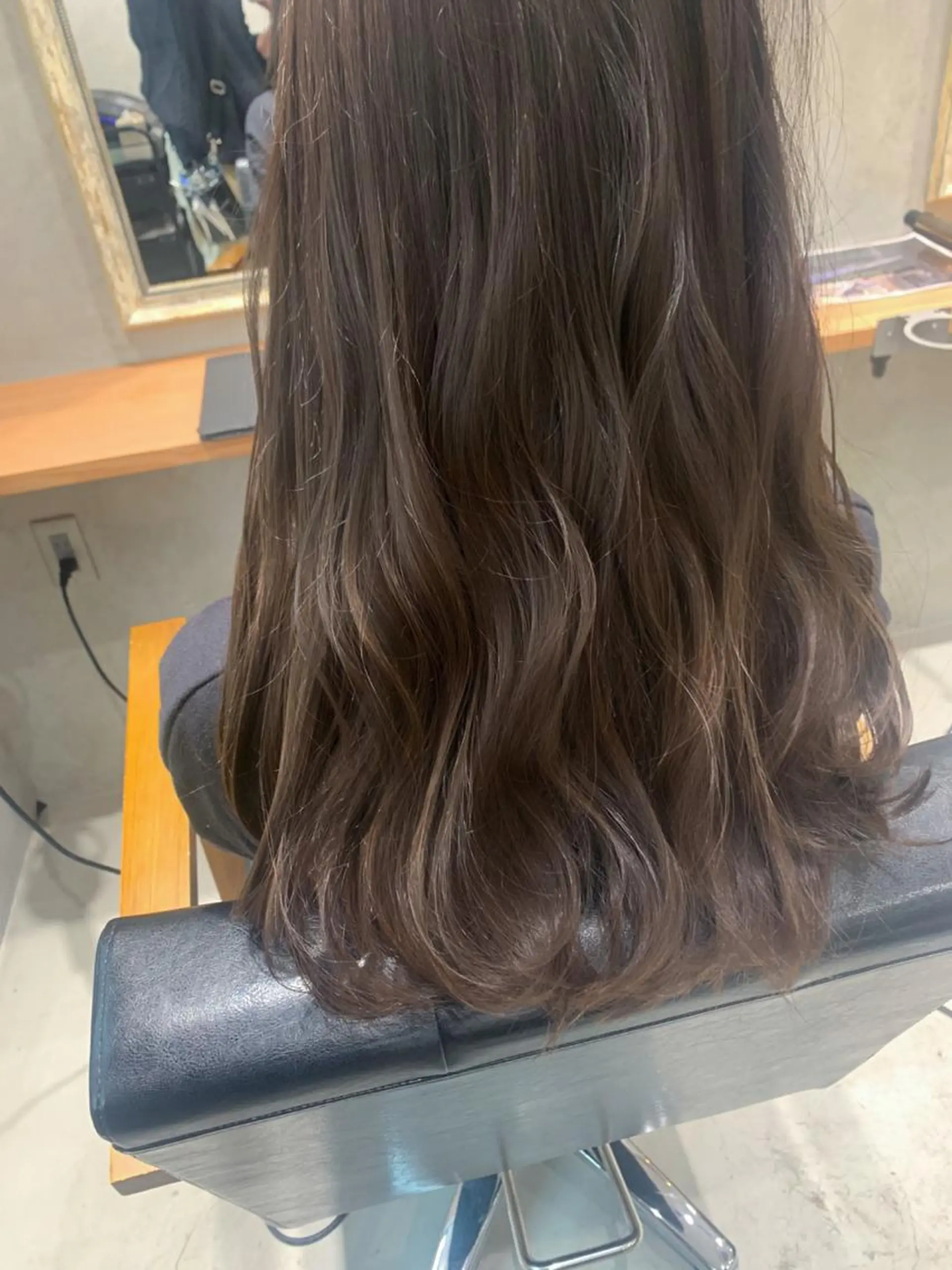 ロング カラー 透明感カラー グレージュ stylist  ＊ mahoのヘアスタイル