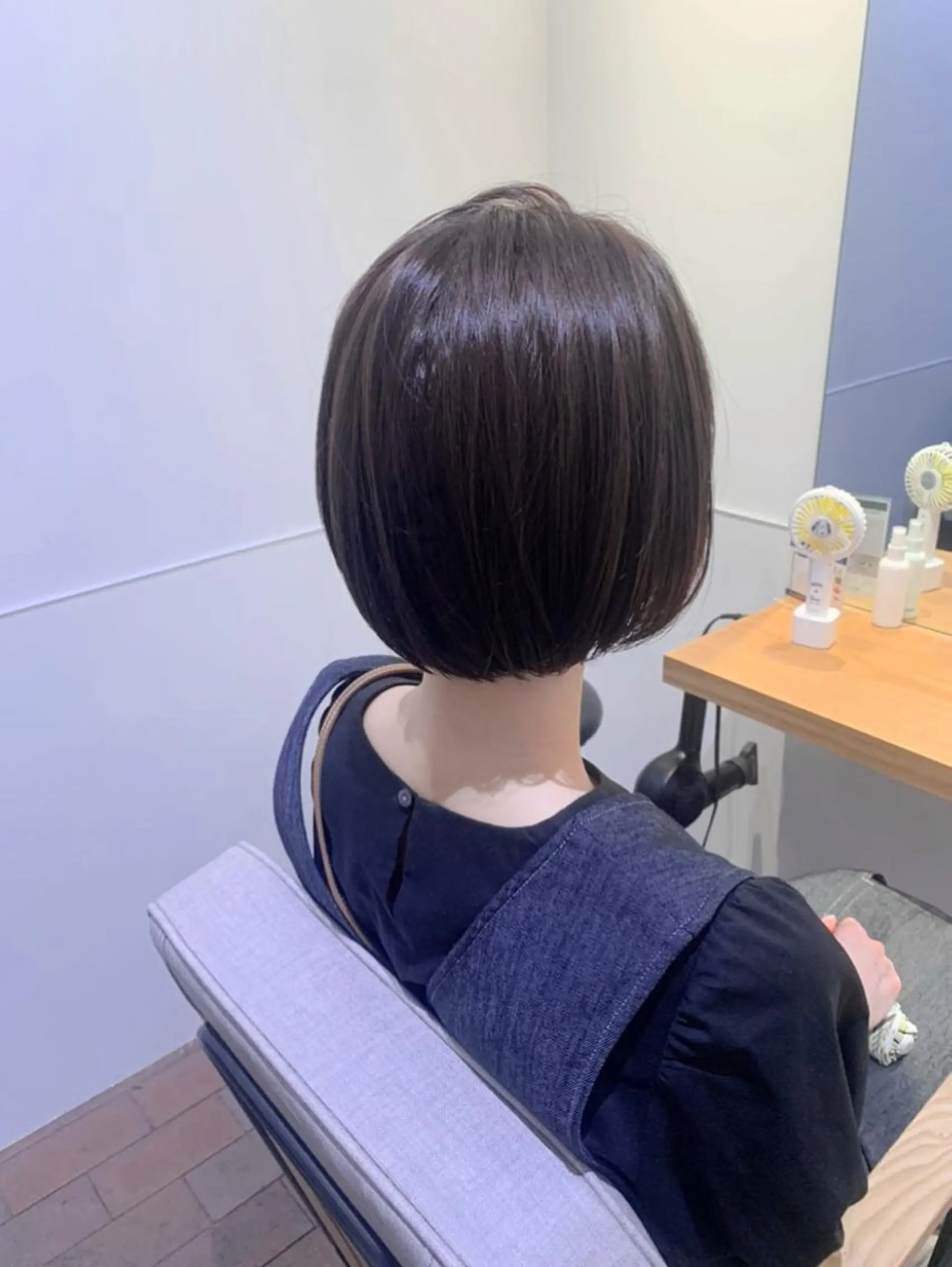 セミロング カラー ボブ カット ヘアカラー トリートメント GO TODAY SHAiRE SALON 梅田店所属・柔らかくすみカラー ボブ/ショートのヘアスタイル