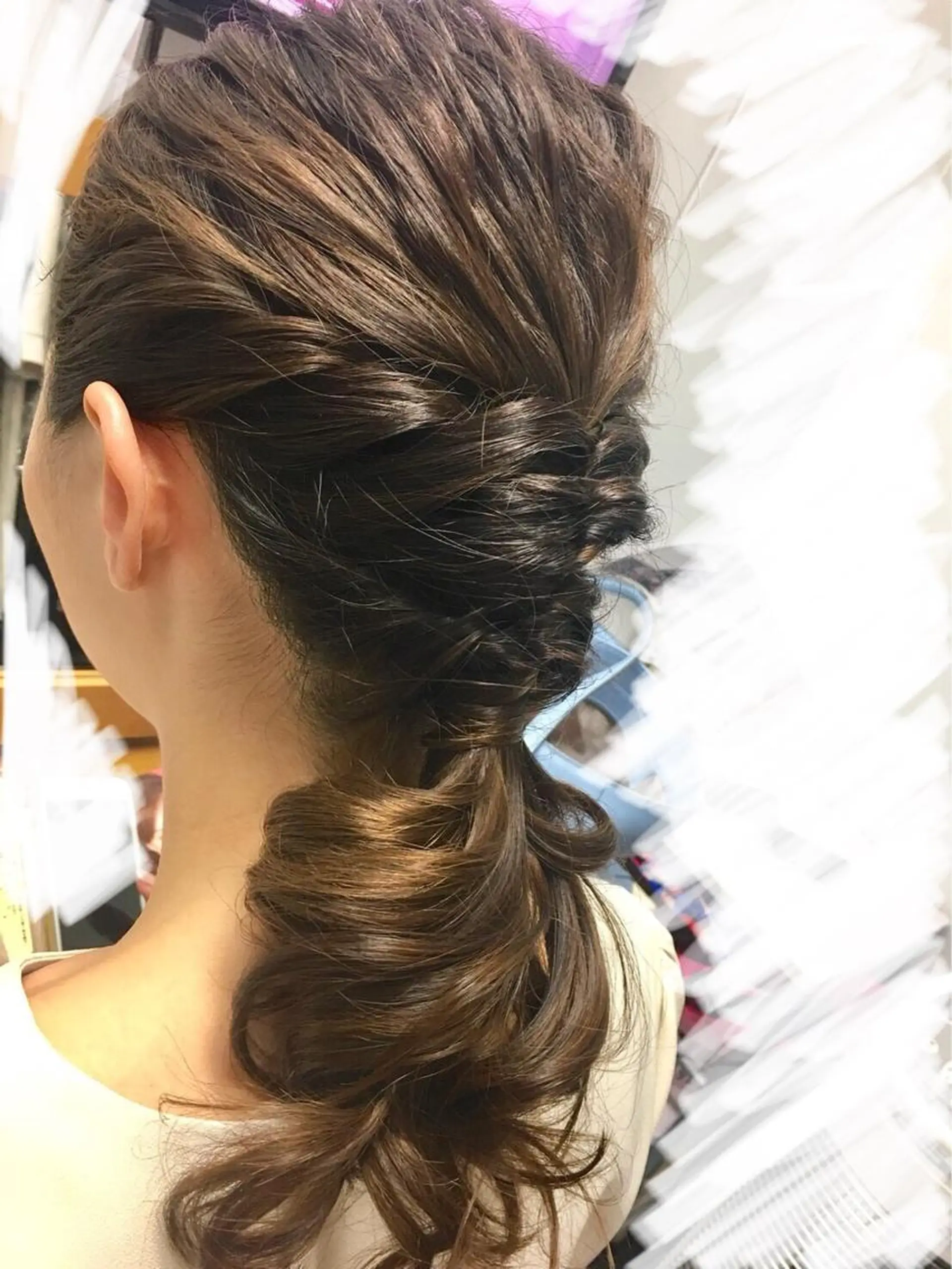 ロング ヘアアレンジ ポニーテール cofy by melt所属・🍎みついじゅん🍏 ボブ指名No.1のヘアスタイル