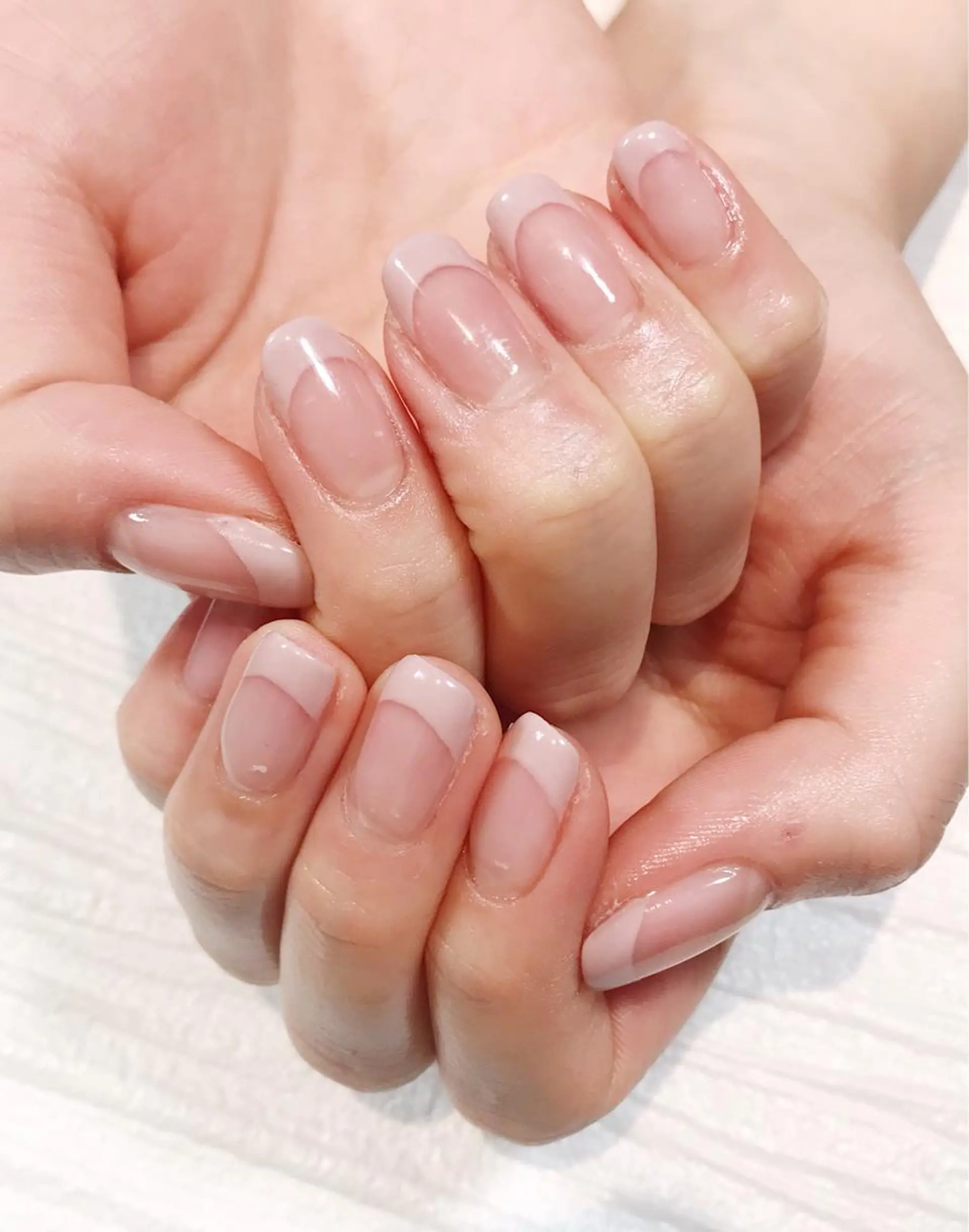 ネイル フレンチネイル ピンク NAILSALON AMULEのネイルデザイン