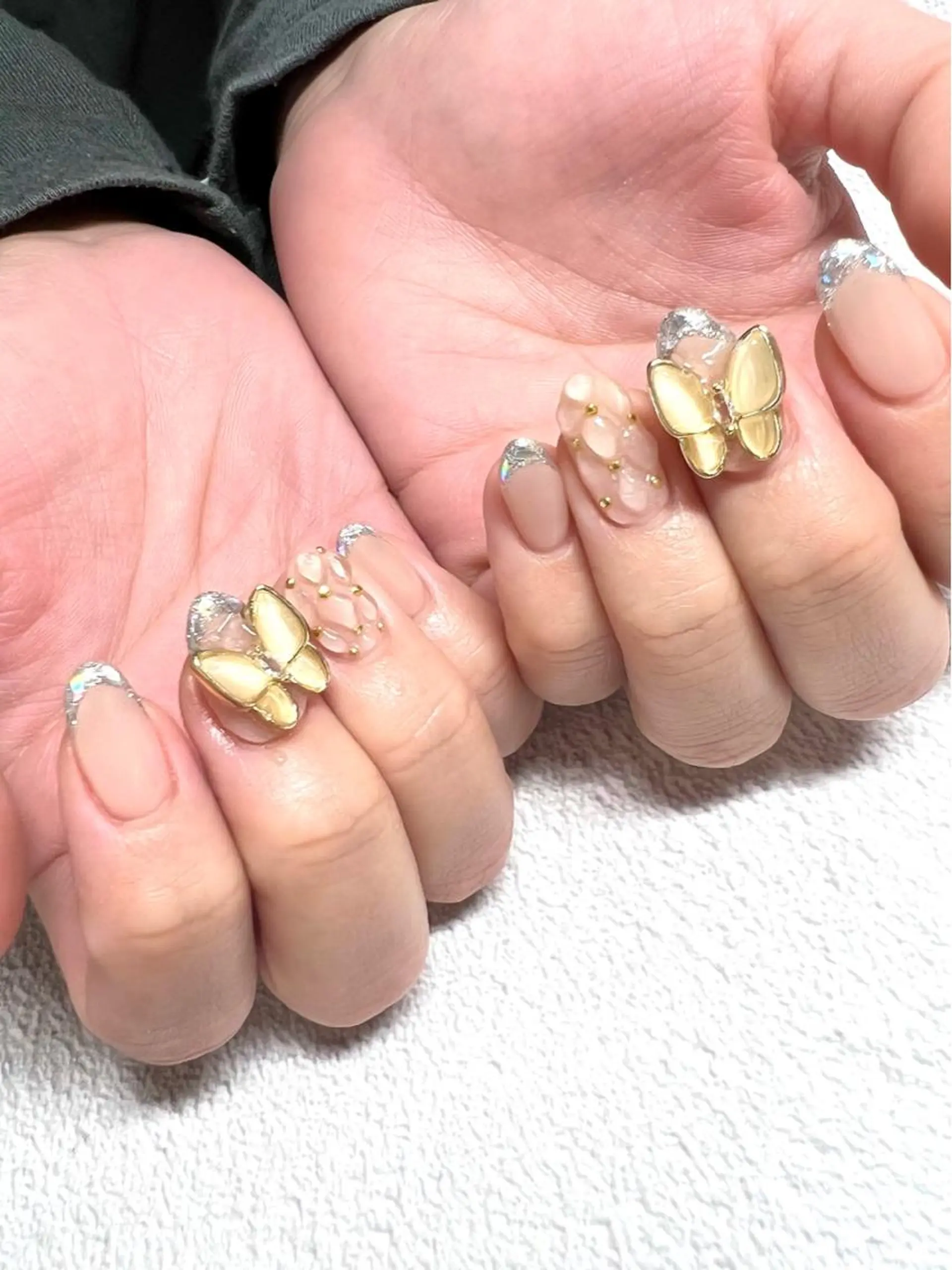 ネイル アートネイル ジェルネイル 韓国ネイル ロングネイル マグネットネイル ハンドネイル clover nailのネイルデザイン