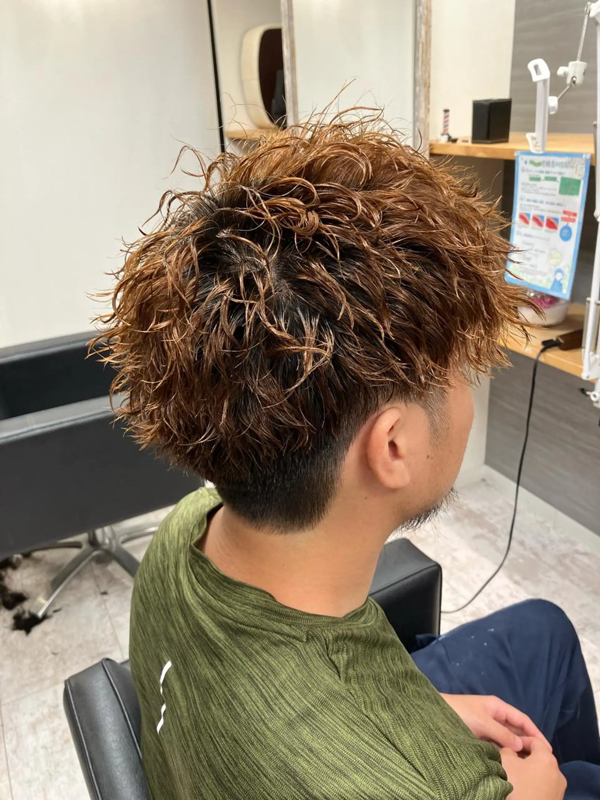 パーマ メンズ カット パーマ メンズ特化/パーマ/ フェードWATARUのヘアスタイル