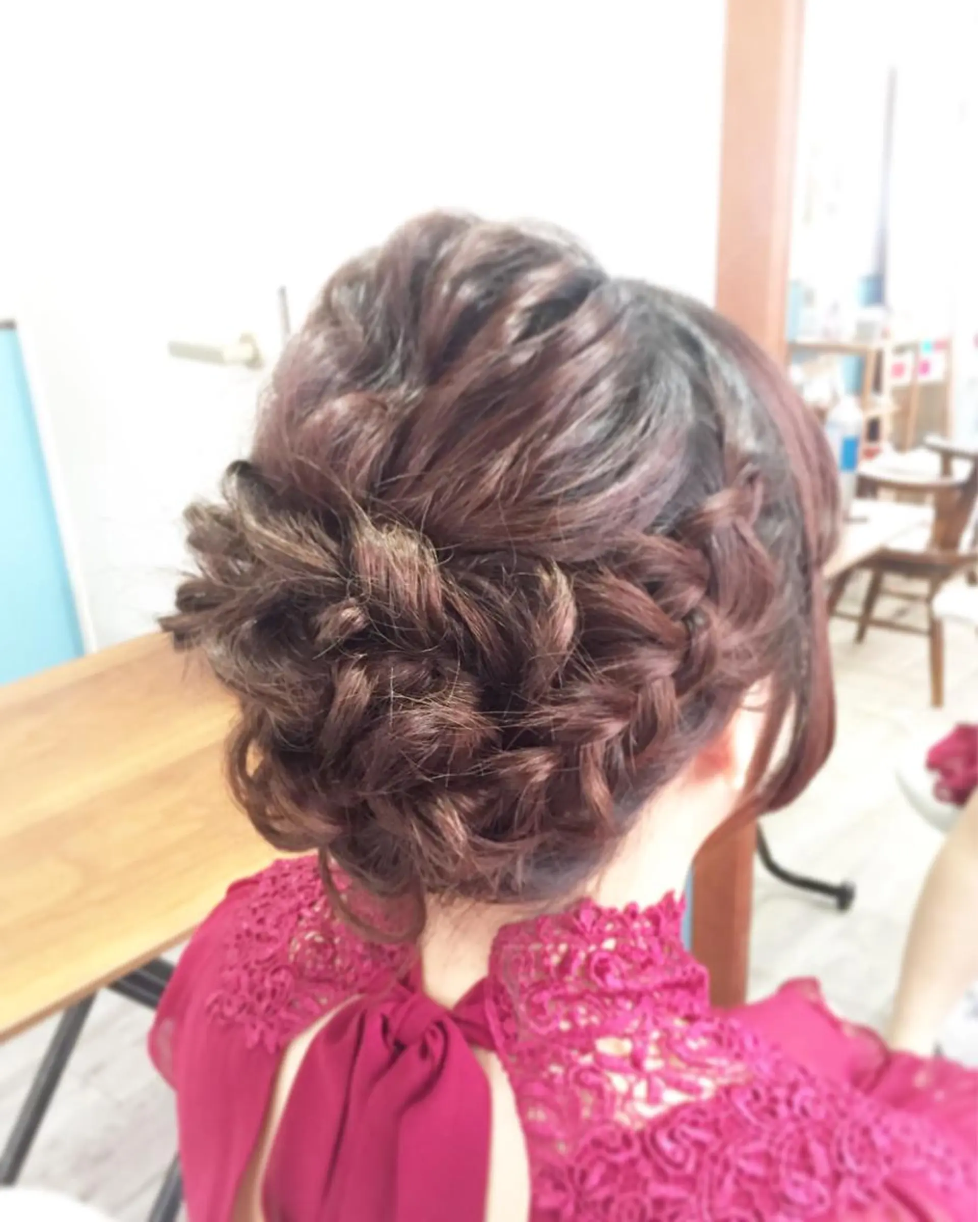 セミロング ヘアアレンジ ヘアメ/着付け 清水玲歌のヘアスタイル