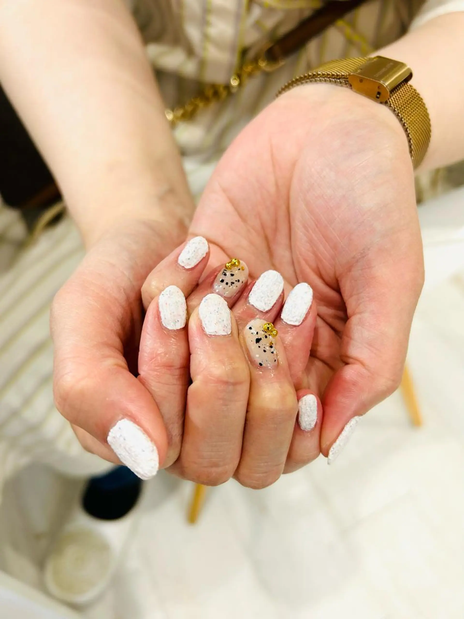 ネイル フラッシュネイル フットネイル フレンチネイル ラメ(グリッター) ラメグラデーション H3(エイチスリー)所属・H3 hitoのネイルデザイン