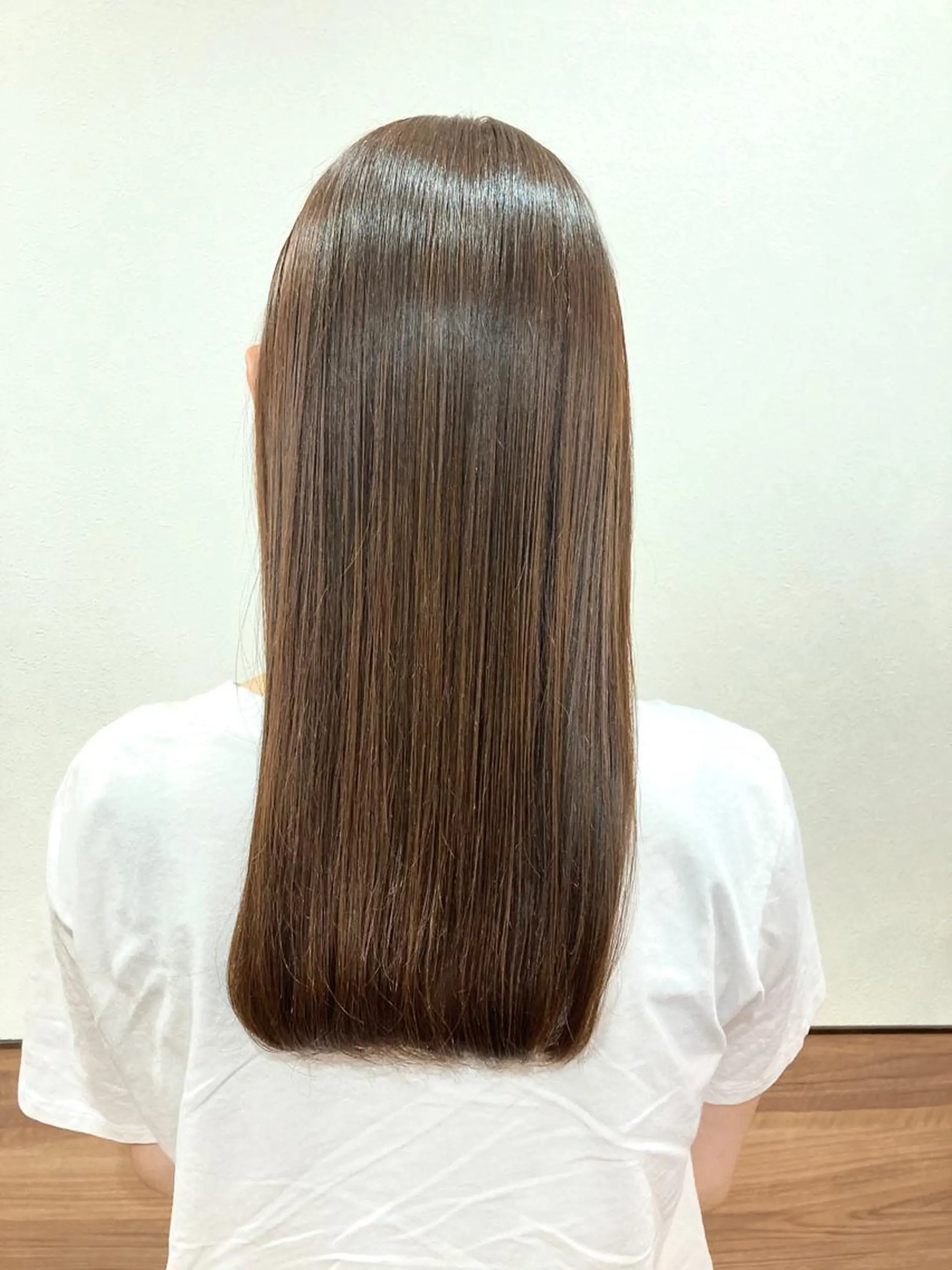 ロング カラー ベージュカラー イエローカラー Annon プライベートサロンのヘアスタイル